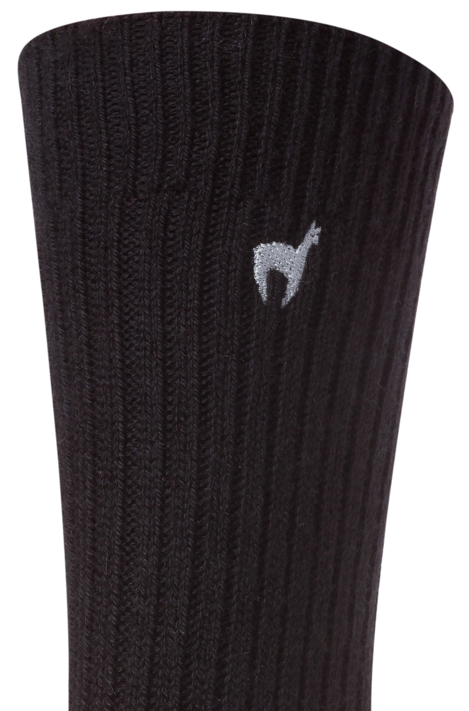 Alpaka Socken PREMIUM aus 70% Baby Alpaka & 25% Baumwolle-schwarz