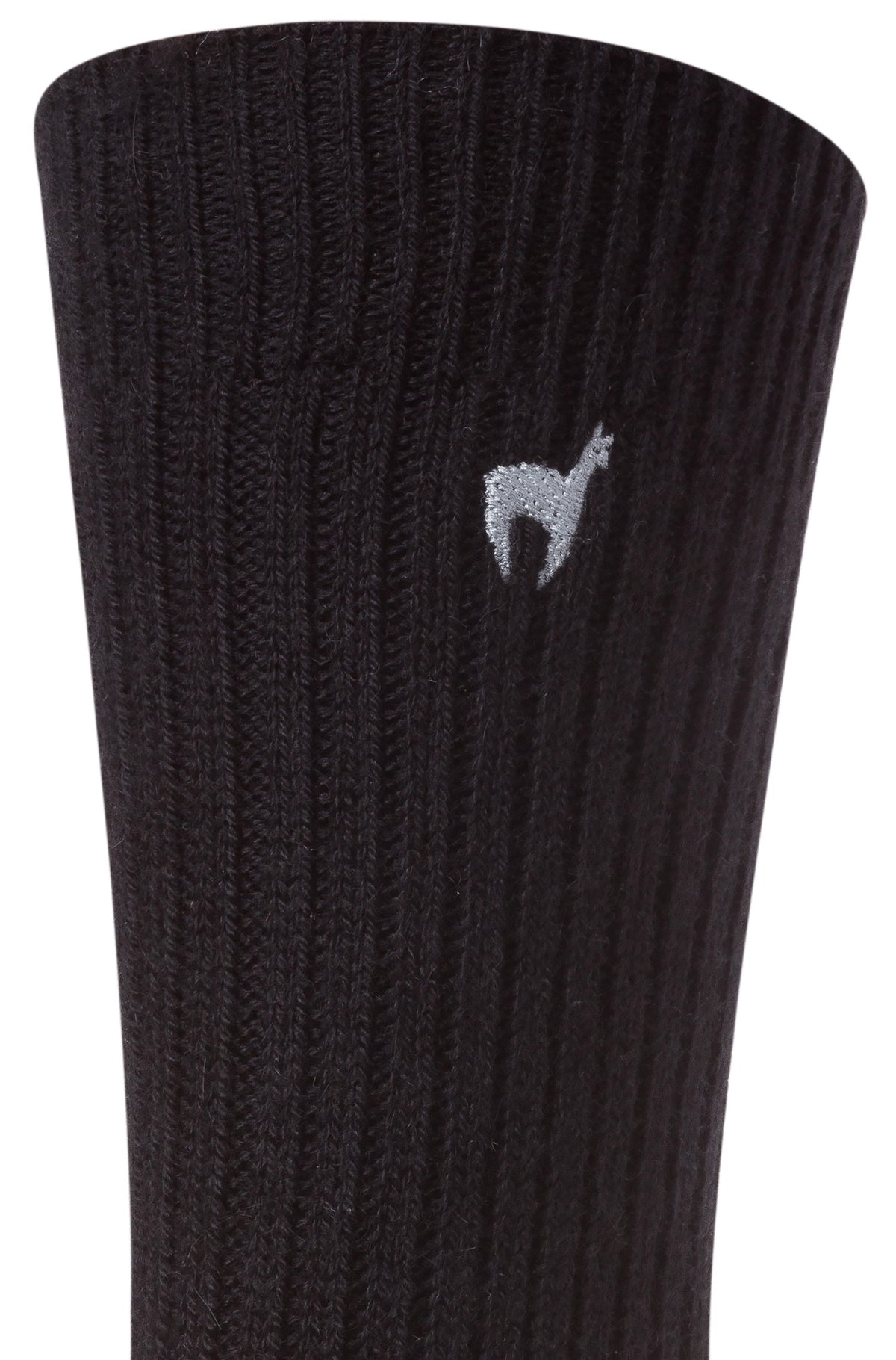 Alpaka Socken PREMIUM aus 70% Baby Alpaka & 25% Baumwolle-schwarz