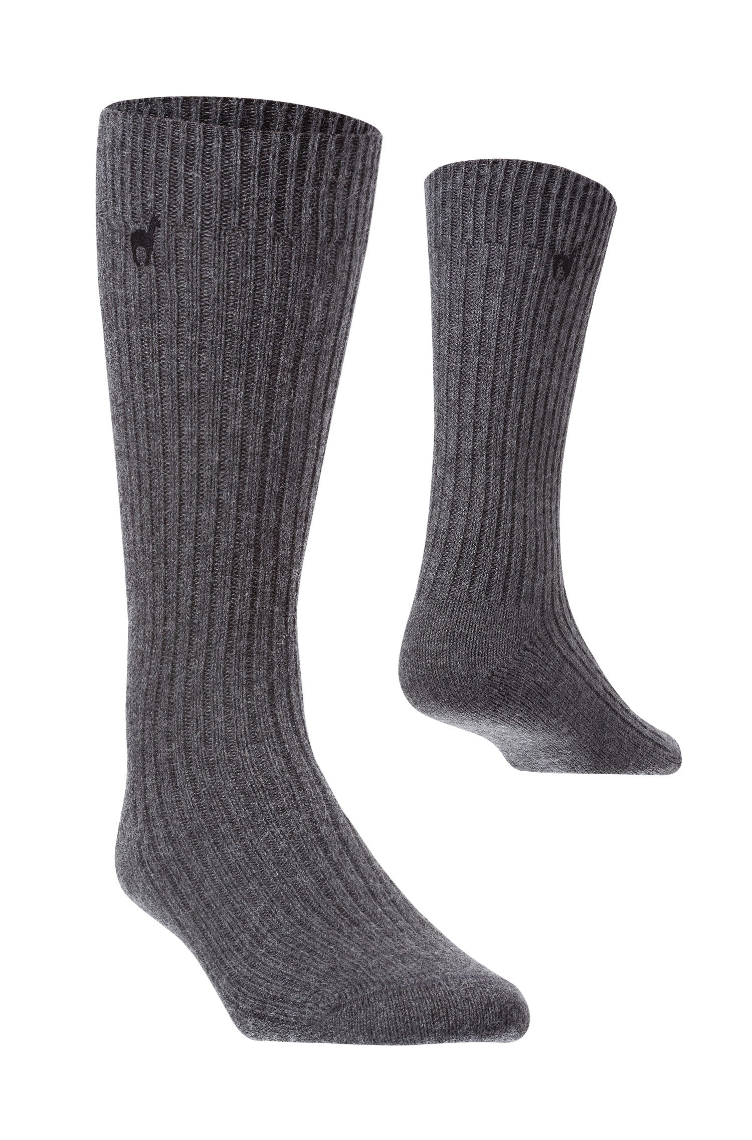 Alpaka Socken PREMIUM 6er Pack aus 70% Baby Alpaka & 25% Baumwolle-grau