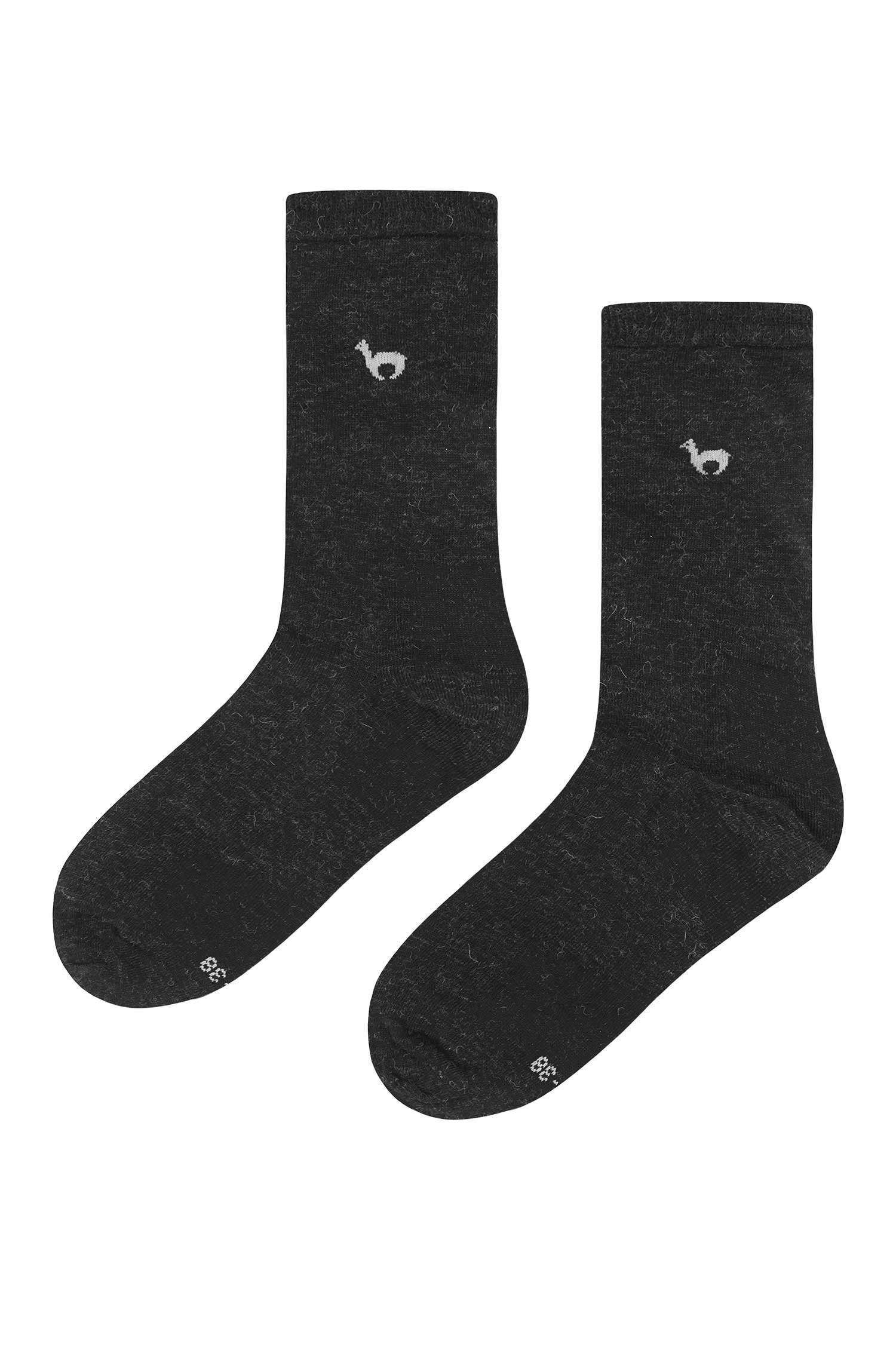 Alpaka Socken BUSINESS PREMIUM aus 70% Alpaka & 20% Pima Baumwolle-anthrazit