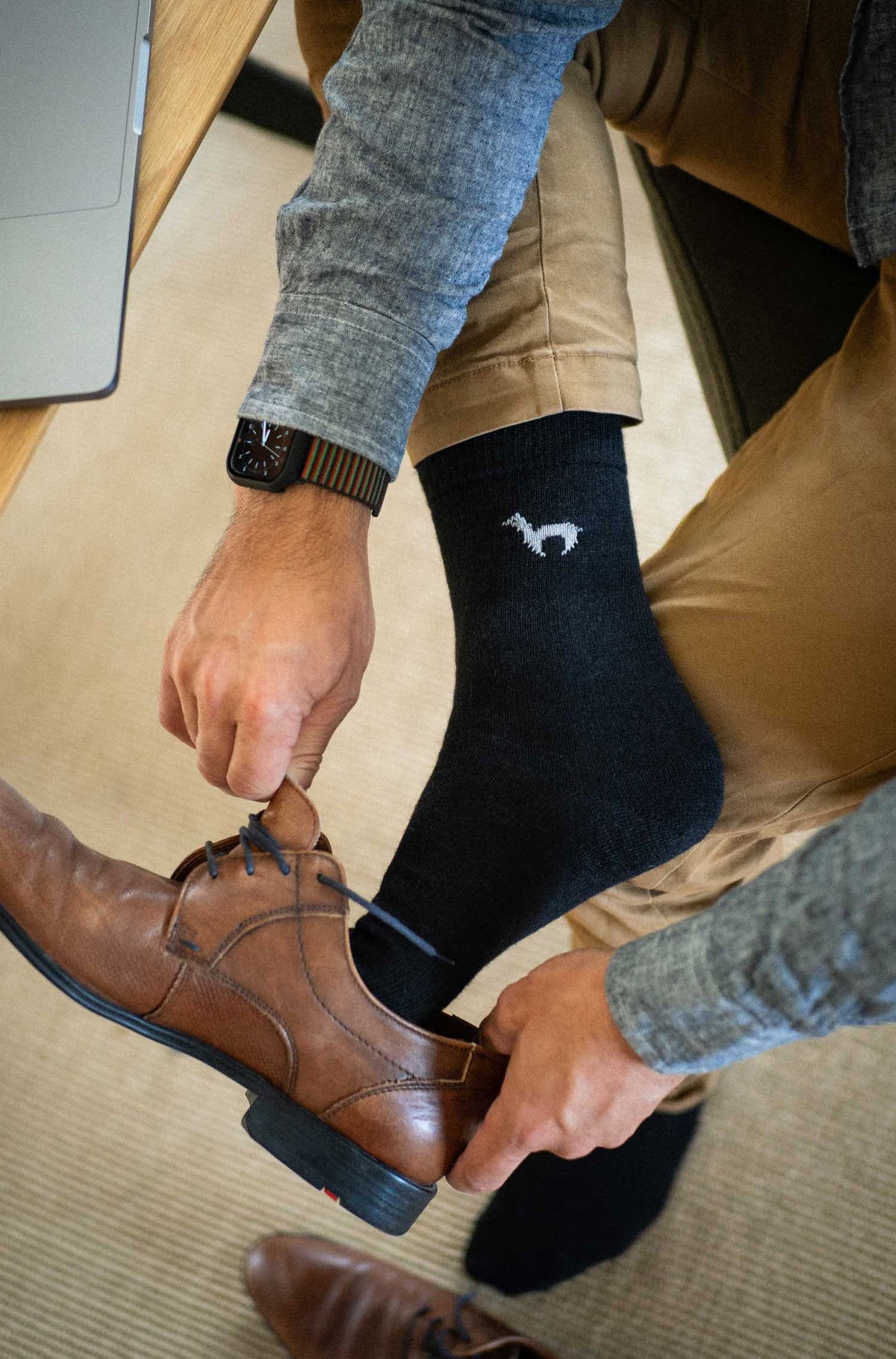 Alpaka Socken BUSINESS-anthrazit