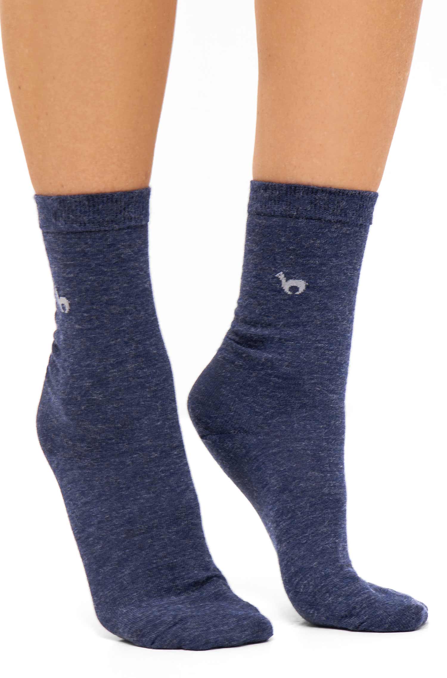 Alpaka Socken BUSINESS PREMIUM 6er Pack aus 70% Alpaka & 20% Baumwolle-saturnblau
