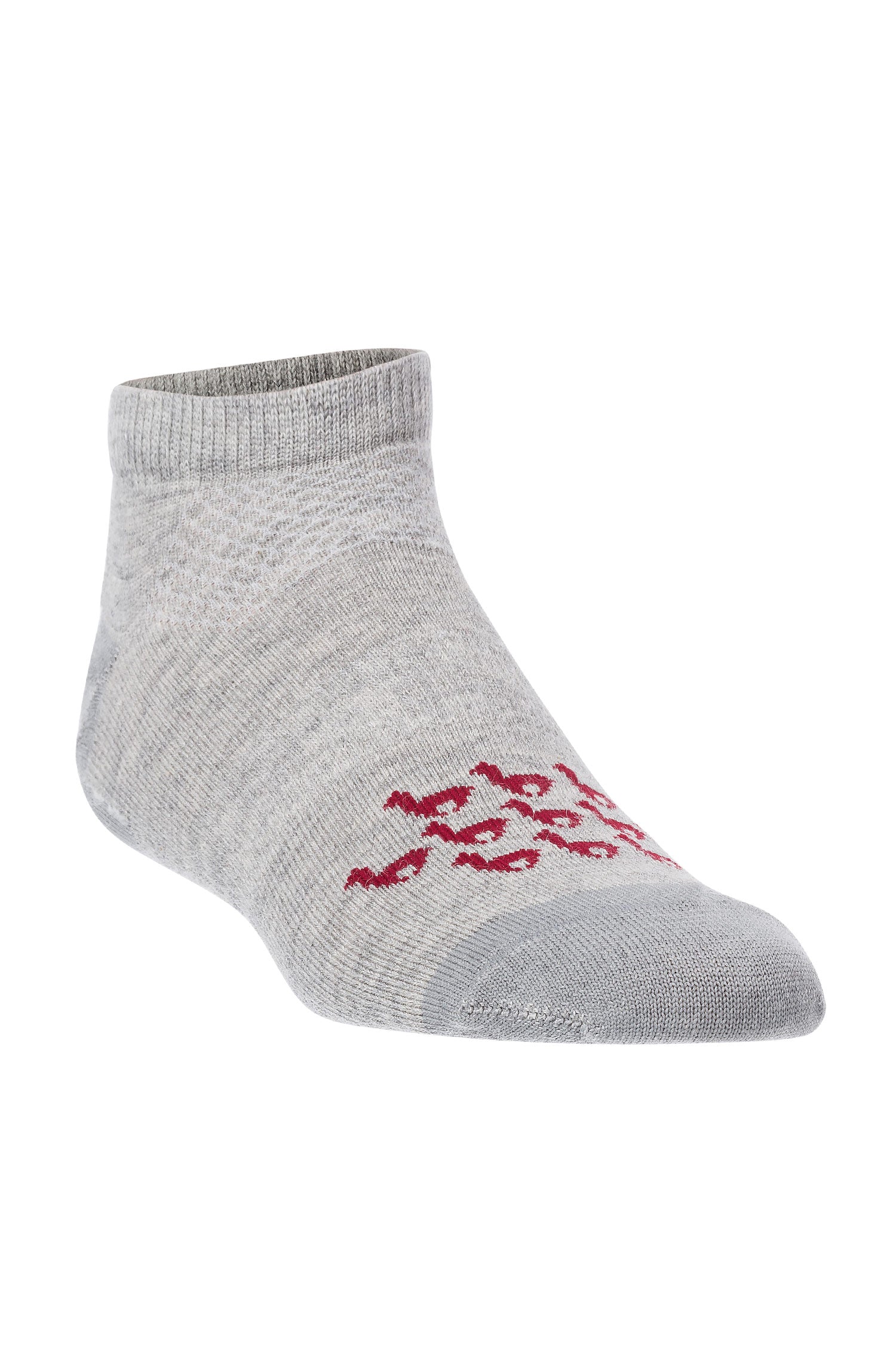 Alpaka SNEAKER-SOCKEN aus 70% Baby Alpaka & 25% Pima Baumwolle-silbergrau