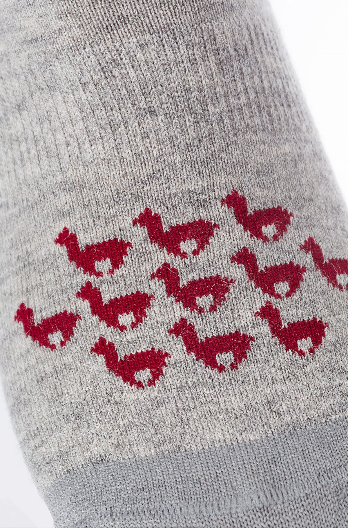 Alpaka Socken SNEAKER-silbergrau