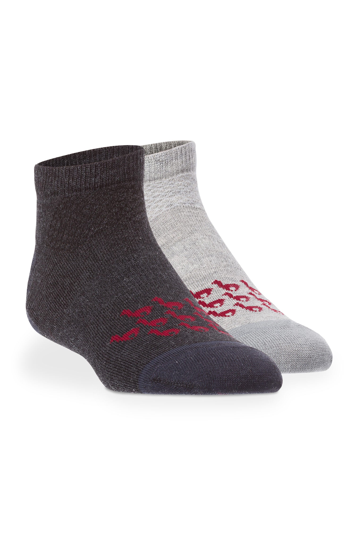 Alpaka SNEAKER-SOCKEN aus 70% Baby Alpaka & 25% Pima Baumwolle-silbergrau