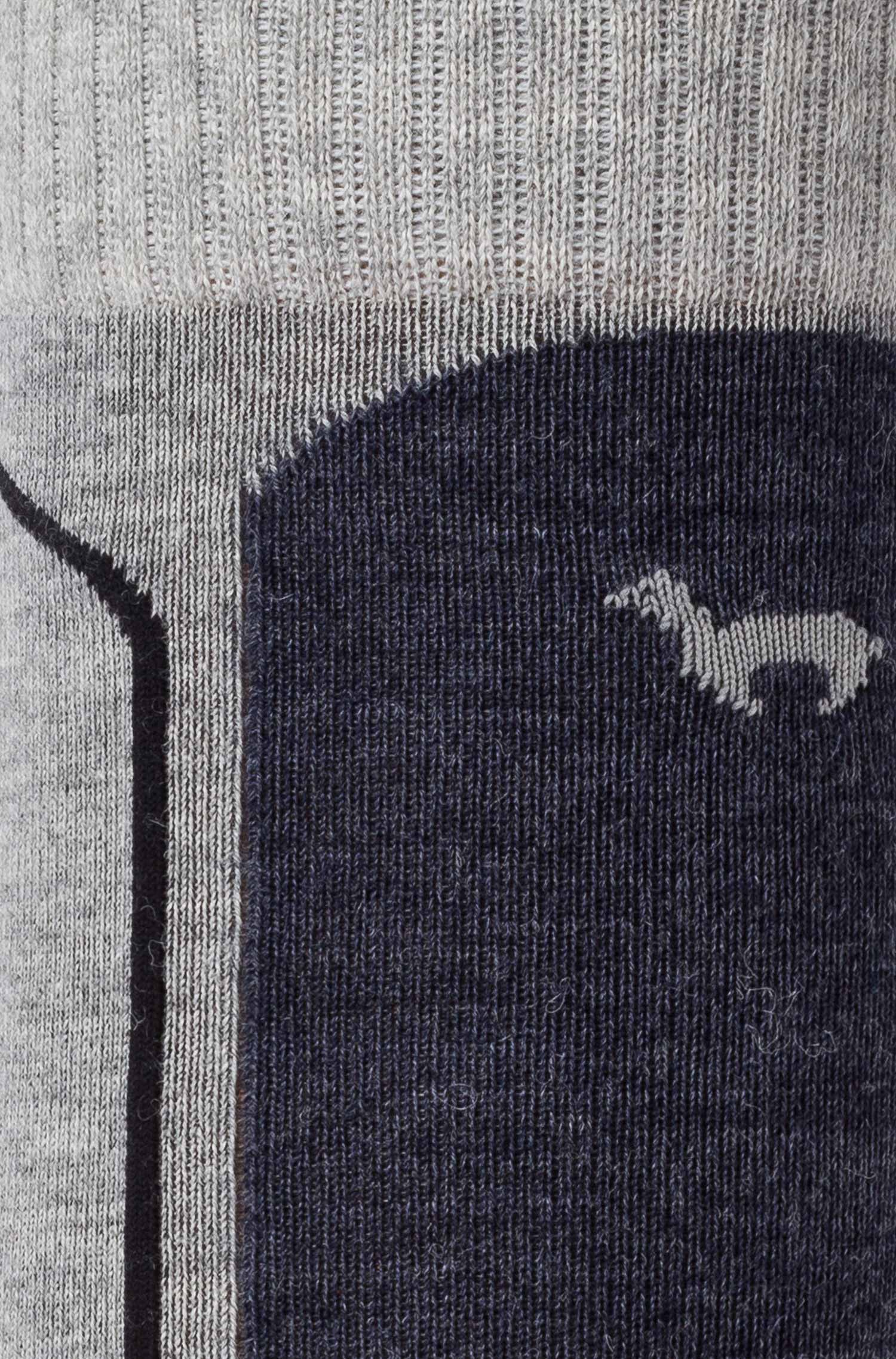 Alpaka Premium SKI- & SPORTSOCKEN aus Alpaka-Baumwoll-Mix-grau