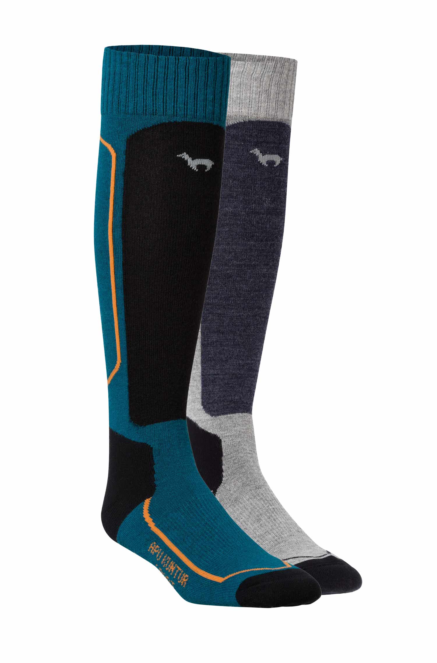 Alpaka Premium SKI- & SPORTSOCKEN aus Alpaka-Baumwoll-Mix-grau