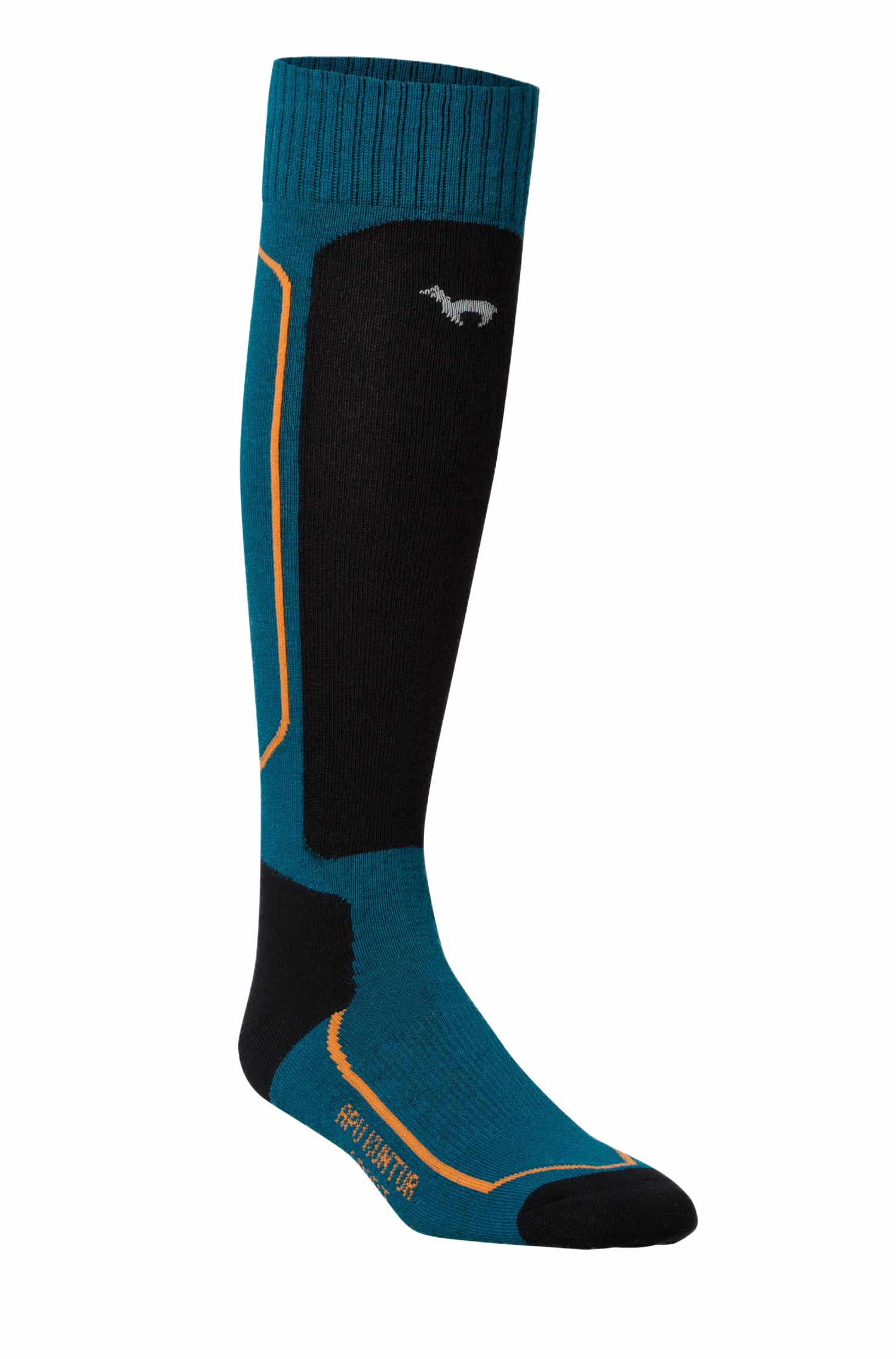 Alpaka Premium SKI- & SPORTSOCKEN aus Alpaka-Baumwoll-Mix-petrol
