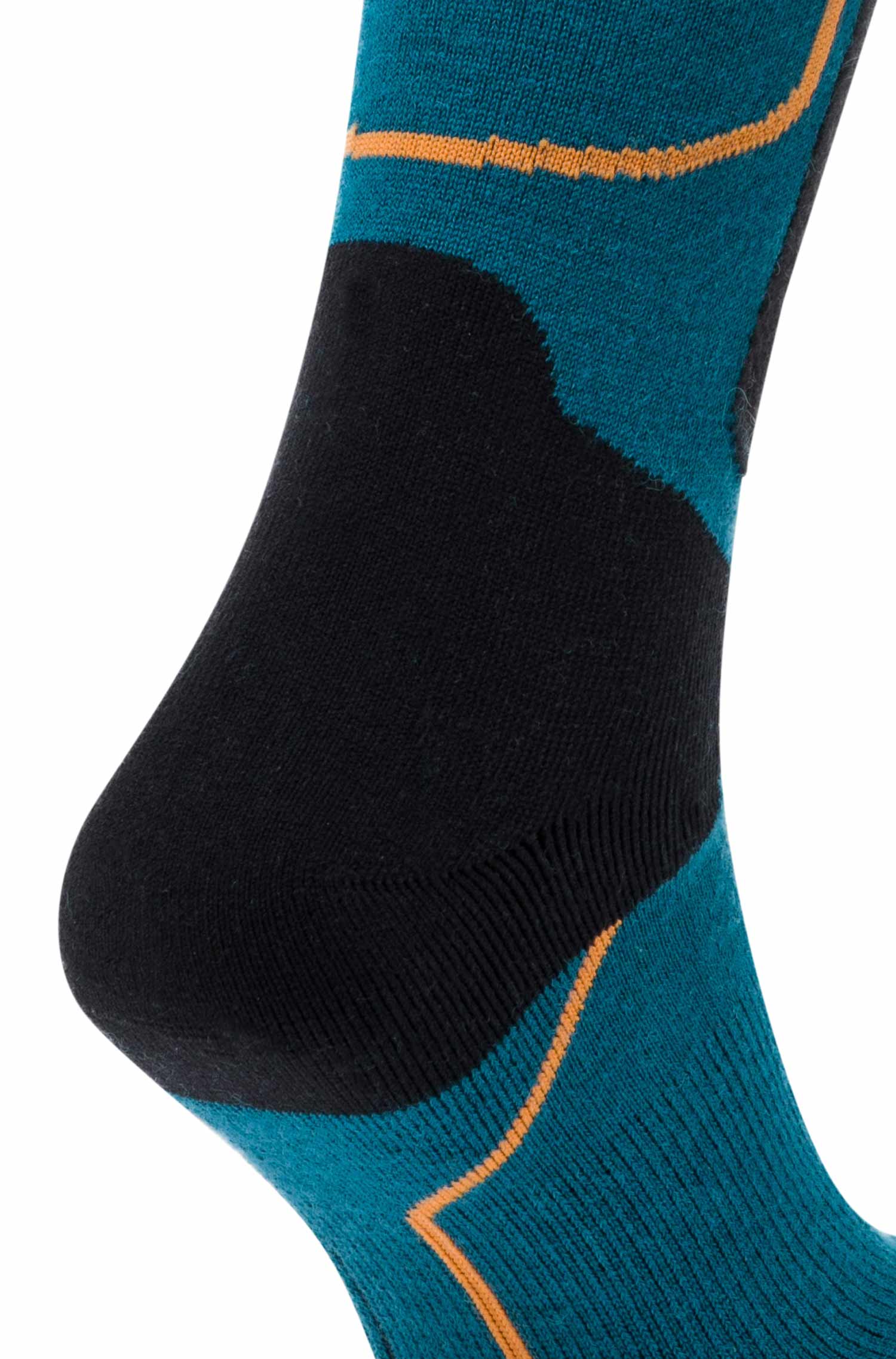 Alpaka Premium SKI- & SPORTSOCKEN aus Alpaka-Baumwoll-Mix-petrol