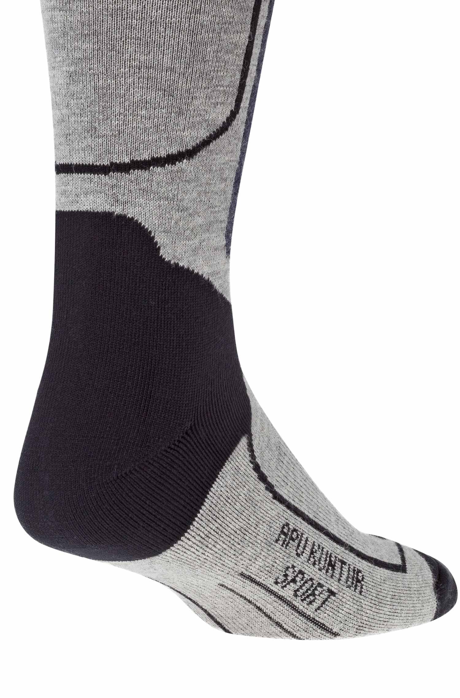 Alpaka Premium SKI- & SPORTSOCKEN 6er Pack aus Alpaka-Baumwoll-Mix-grau