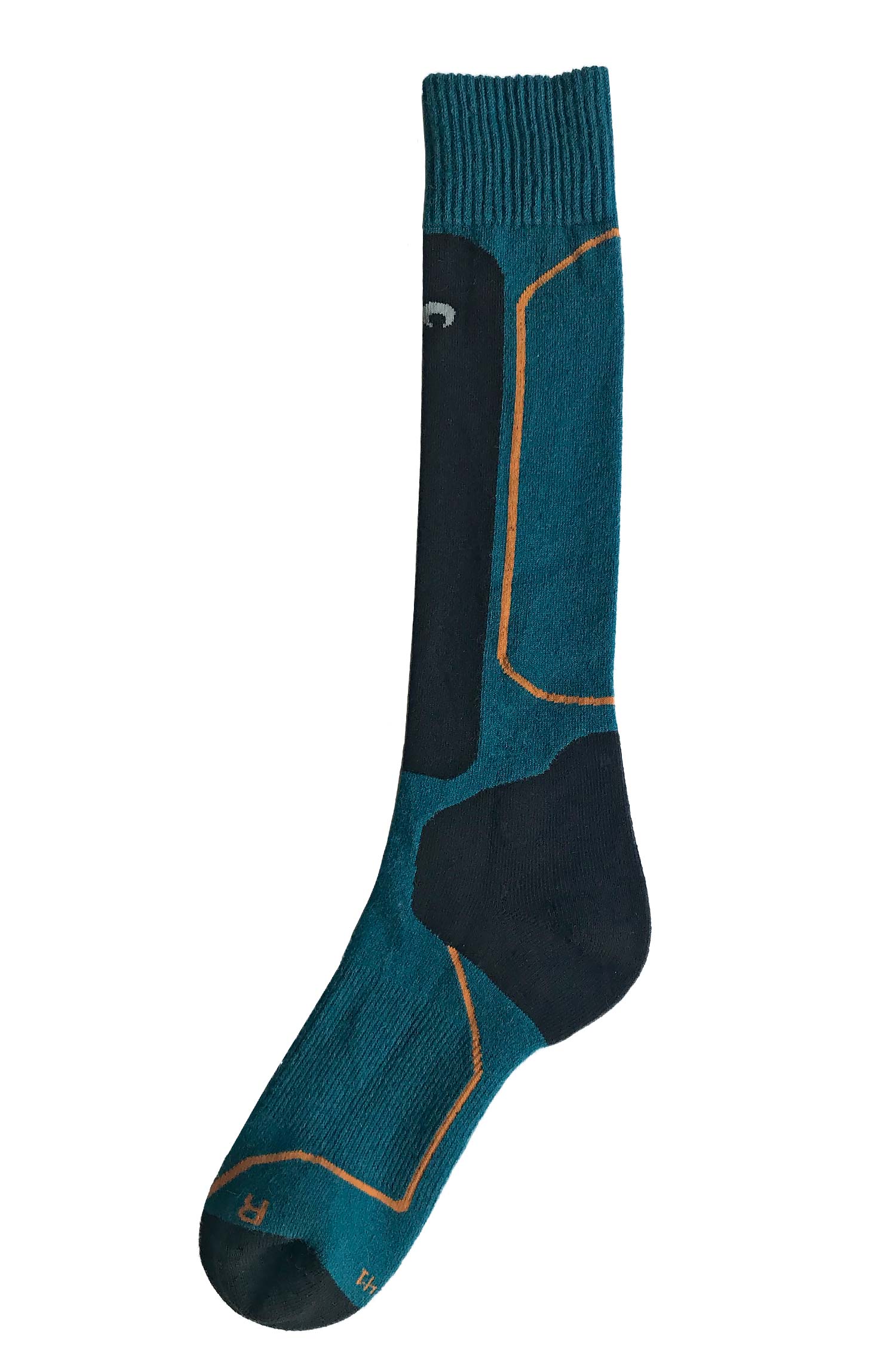 Alpaka Premium SKI- & SPORTSOCKEN 6er Pack aus Alpaka-Baumwoll-Mix-petrol