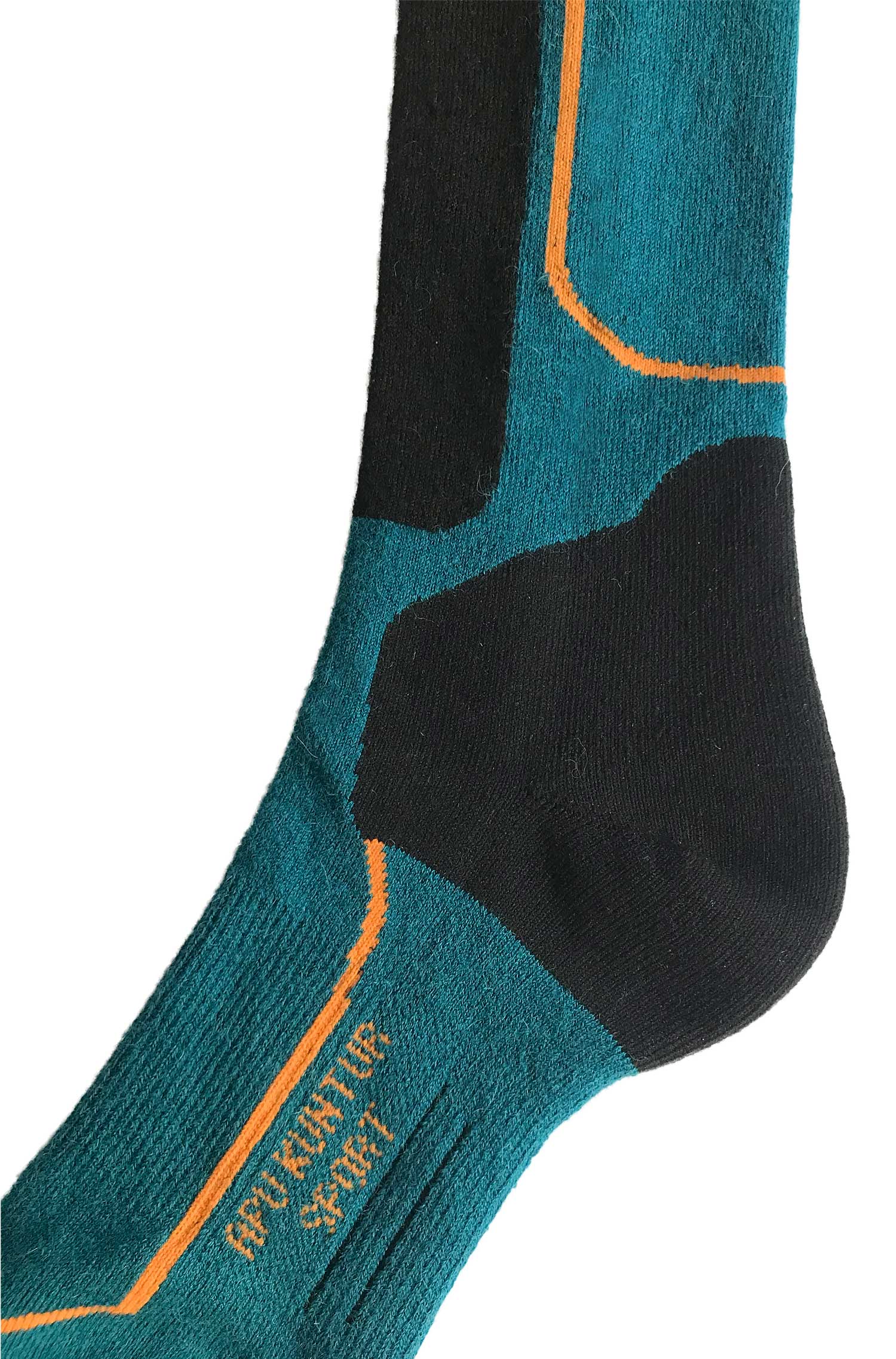 Alpaka Premium SKI- & SPORTSOCKEN 6er Pack aus Alpaka-Baumwoll-Mix-petrol