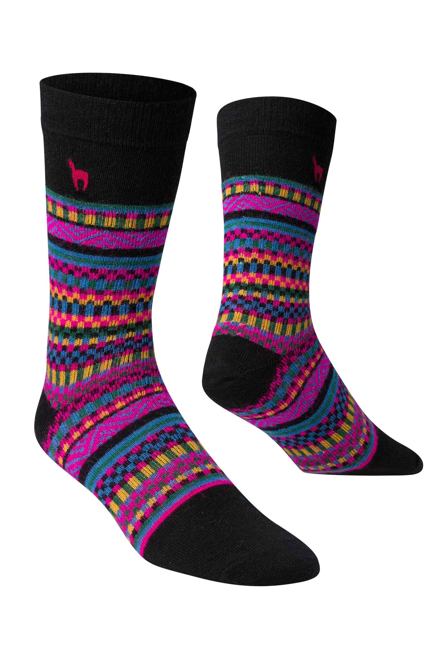 Alpaka Premium Socken COLORIDO aus Baby Alpaka-multi