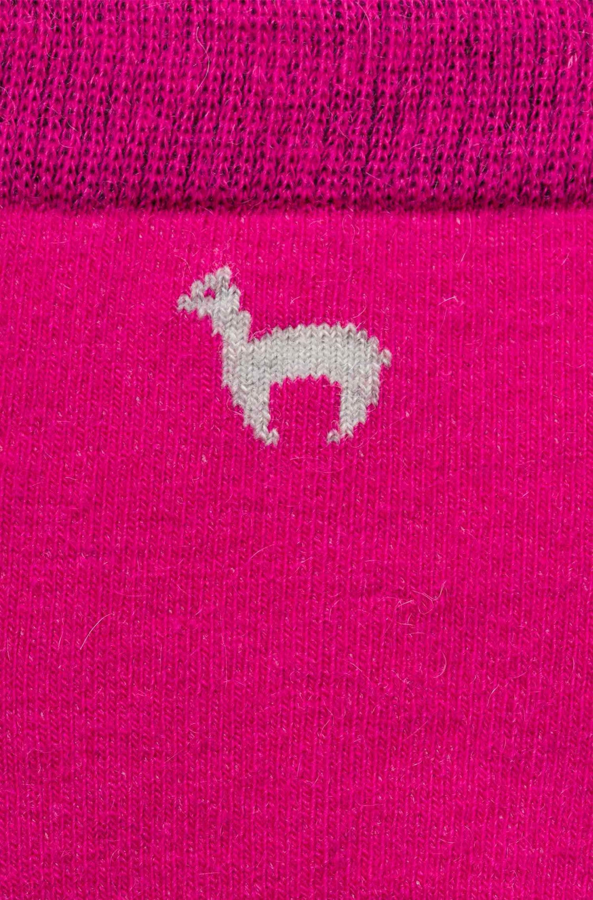 Premium SPORT SNEAKER SOCKE in Naturfaser Qualität-fuchsia/orange