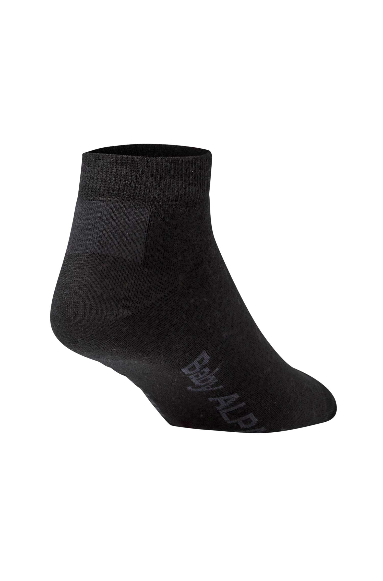 Premium SNEAKER SOCKE UNI in Naturfaser Qualität-schwarz