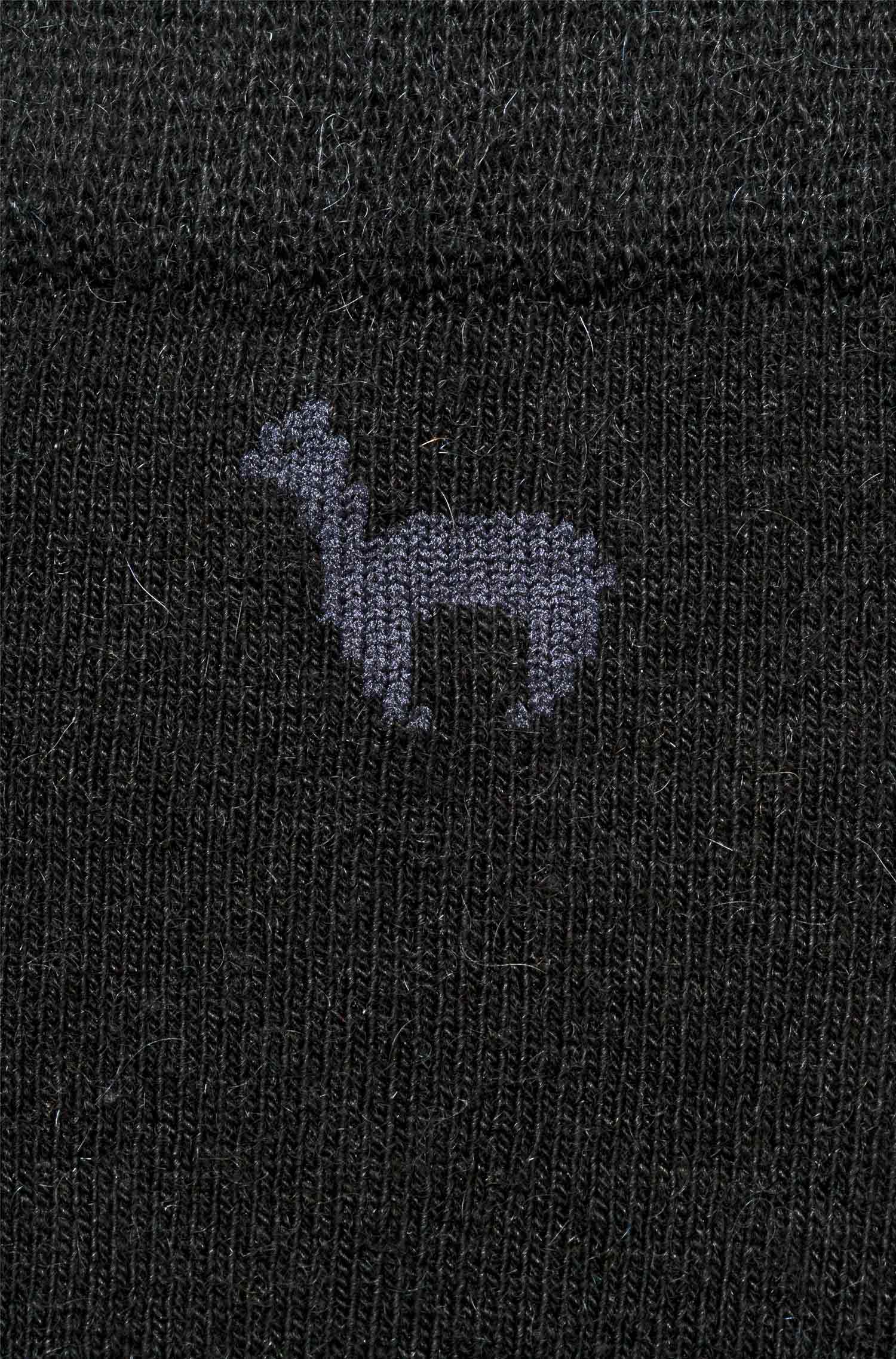 Premium SNEAKER SOCKE UNI in Naturfaser Qualität-schwarz