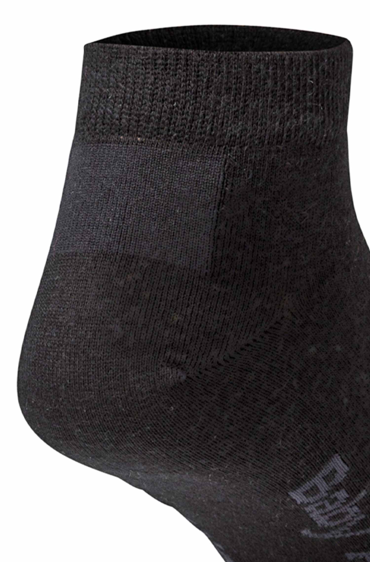 Premium SNEAKER SOCKE UNI in Naturfaser Qualität-schwarz