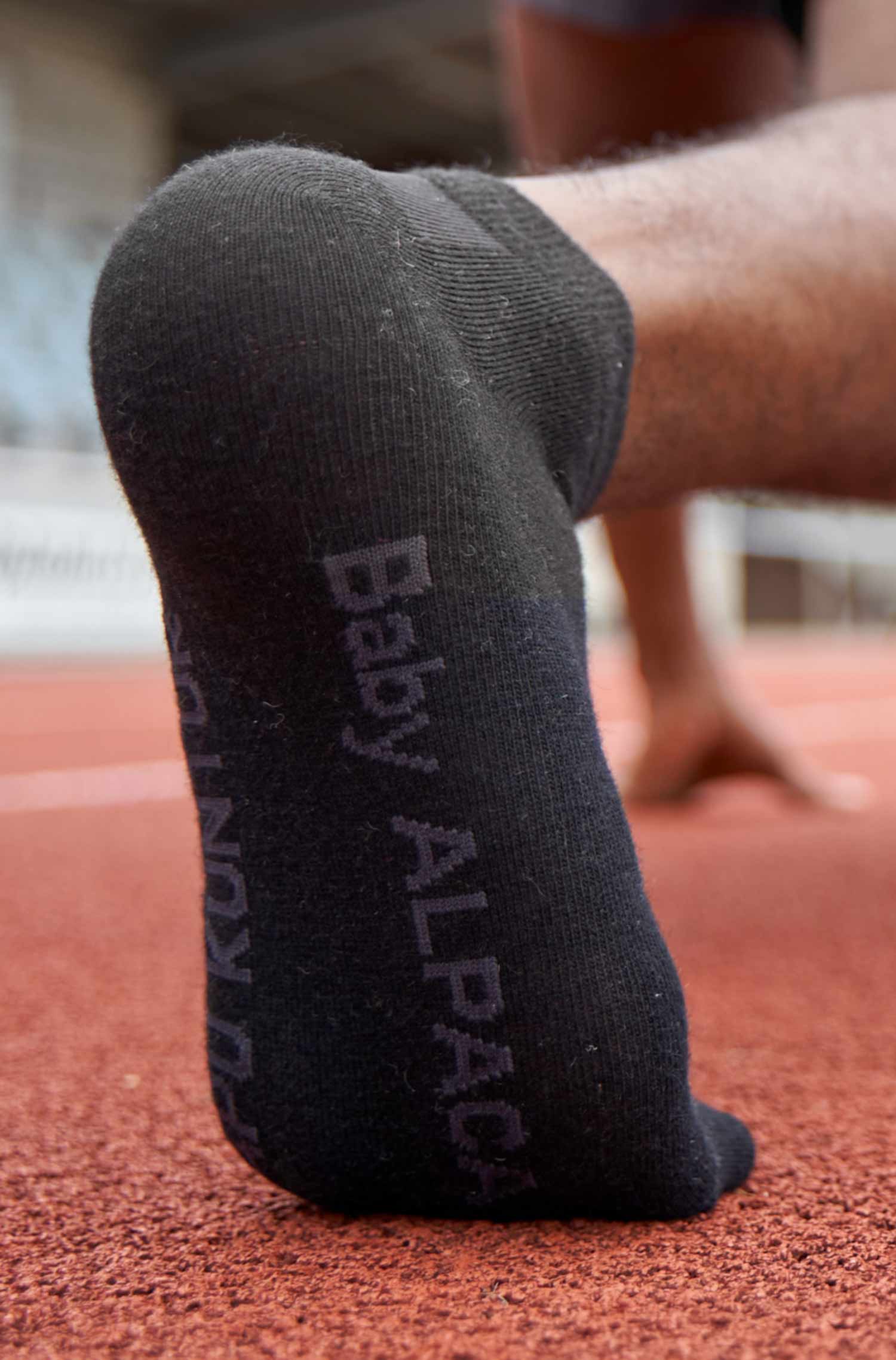 Premium SNEAKER SOCKE UNI in Naturfaser Qualität-schwarz