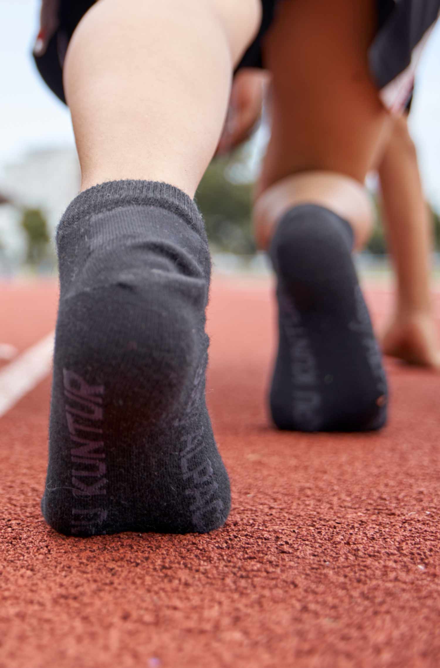 Premium SNEAKER SOCKE UNI in Naturfaser Qualität-schwarz