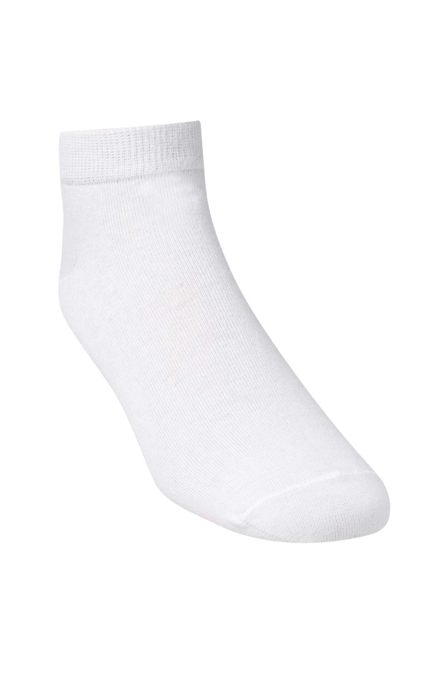 Premium SNEAKER SOCKE UNI in Naturfaser Qualität-weiss