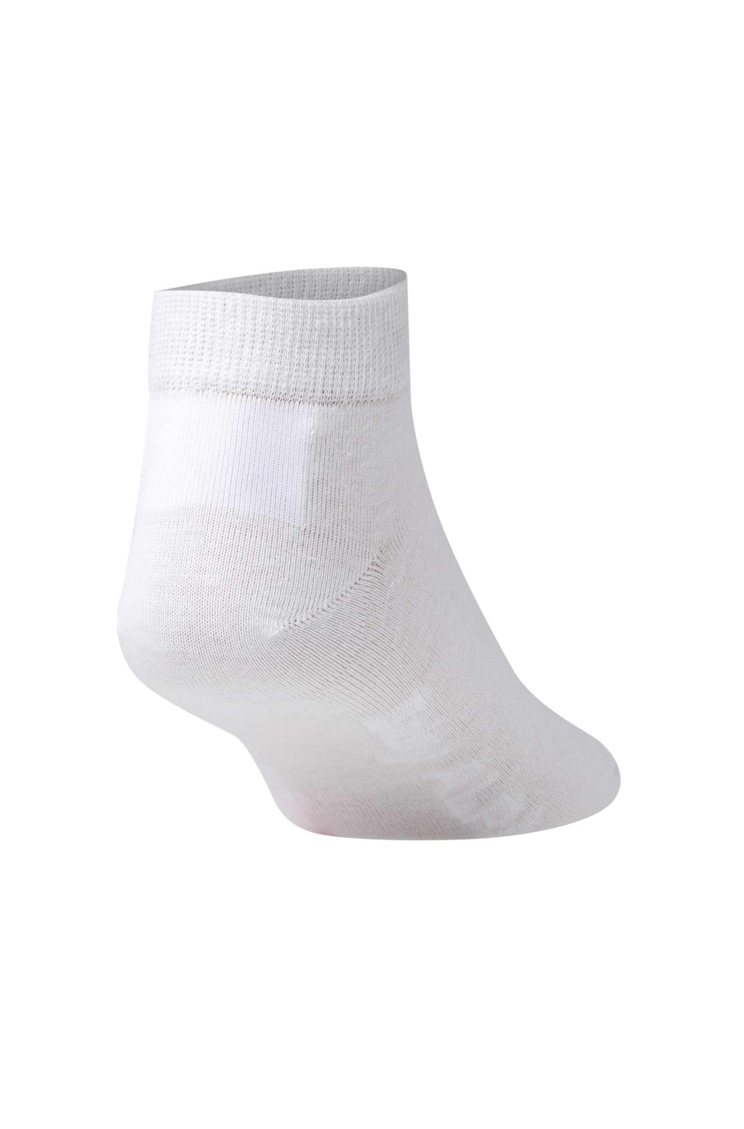 Premium SNEAKER SOCKE UNI in Naturfaser Qualität-weiss