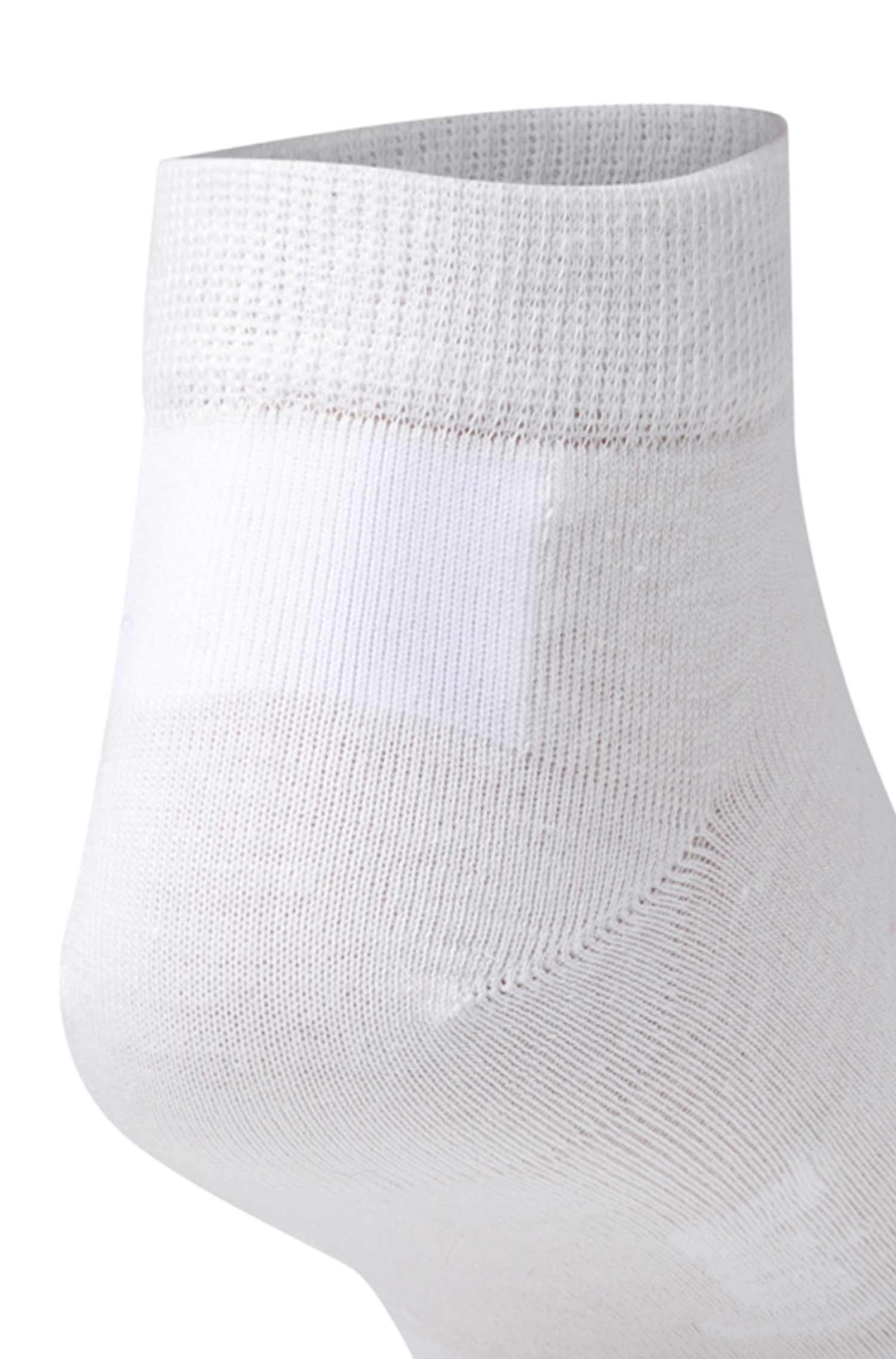 Premium SNEAKER SOCKE UNI in Naturfaser Qualität-weiss