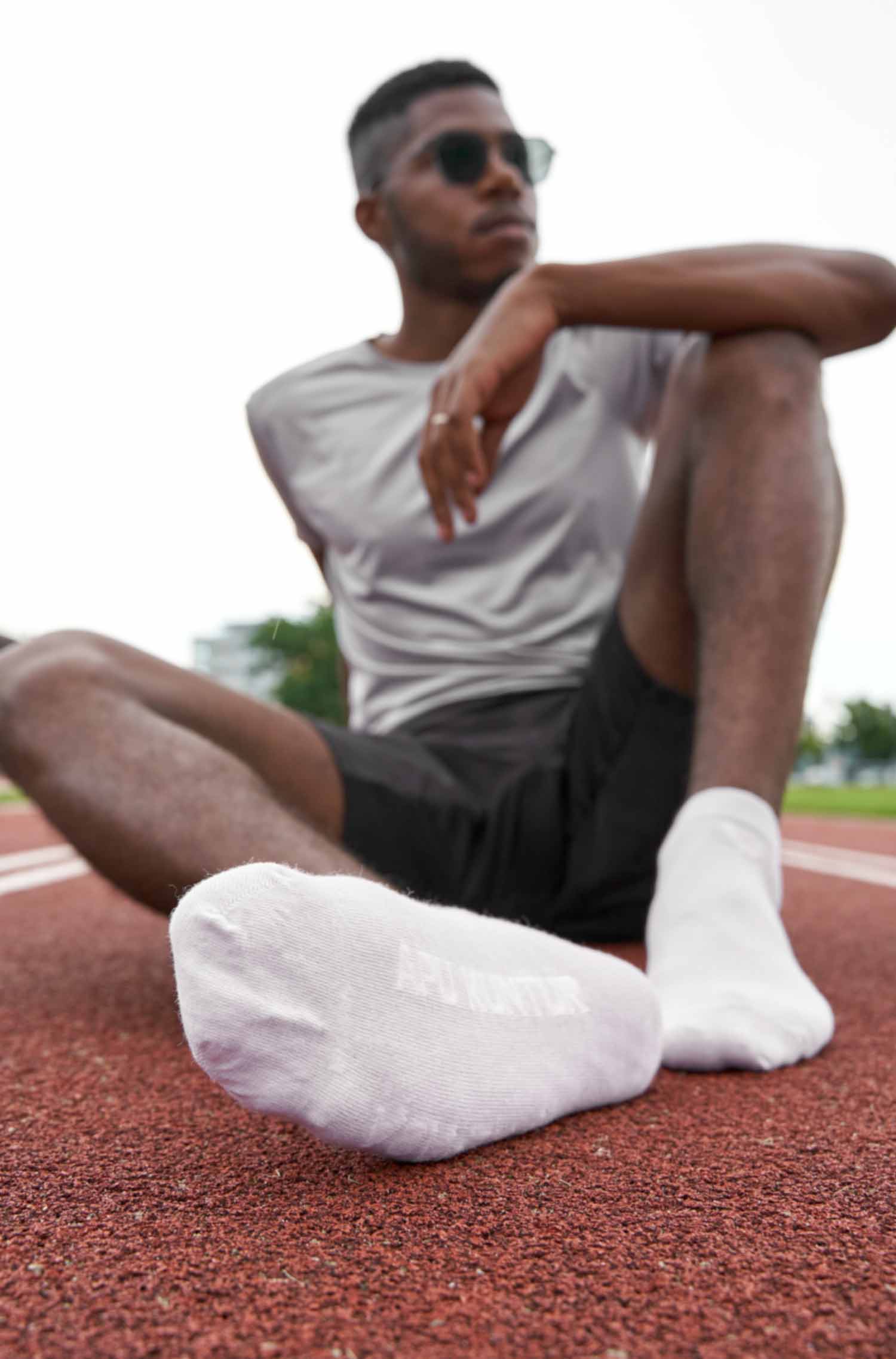 Premium SNEAKER SOCKE UNI in Naturfaser Qualität-weiss