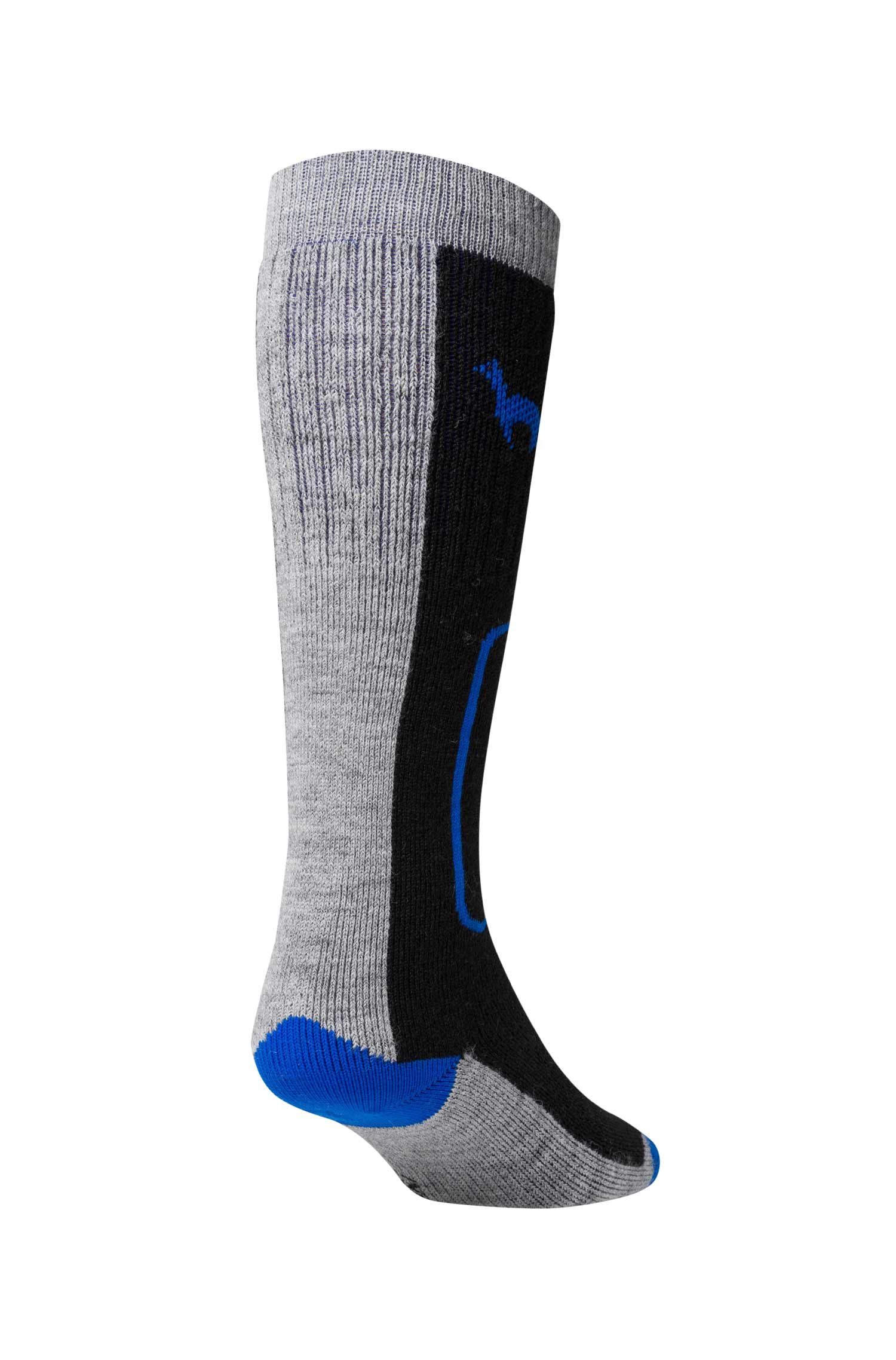 Alpaka KINDER SKI SOCKEN 6er Pack aus Alpaka Woll-Mix-schwarz/grau