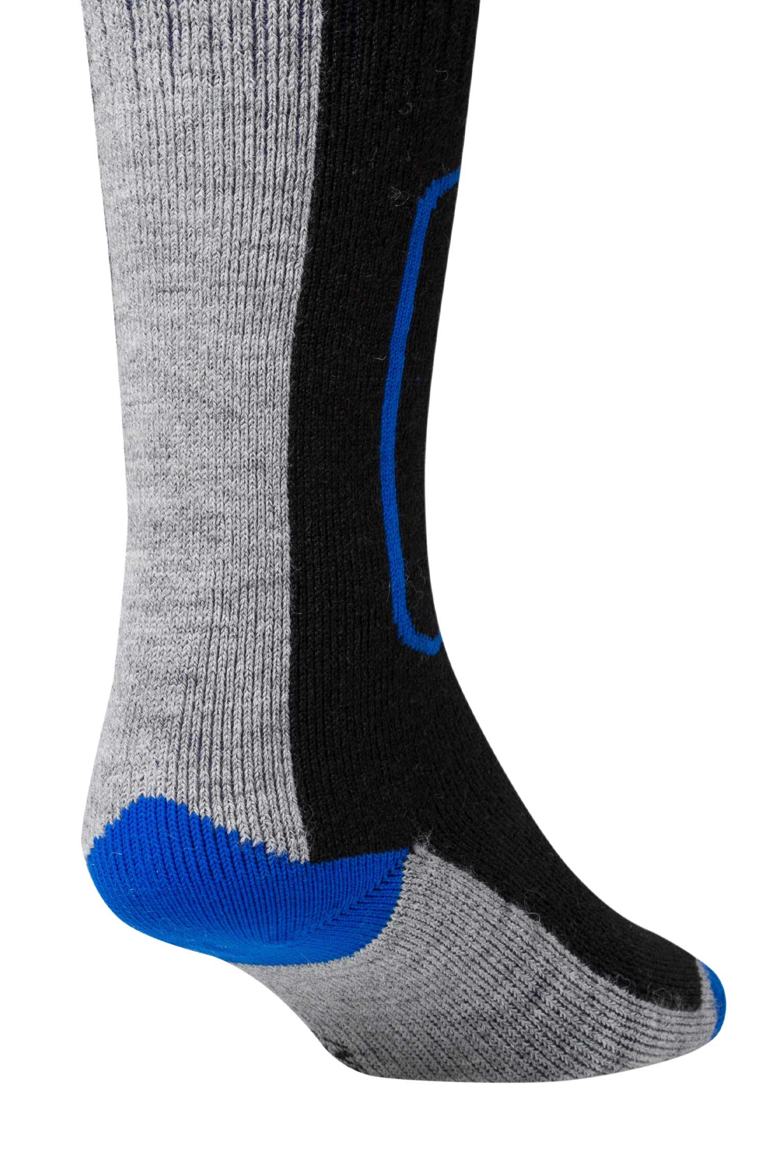 Alpaka KINDER SKI SOCKEN 6er Pack aus Alpaka Woll-Mix-schwarz/grau