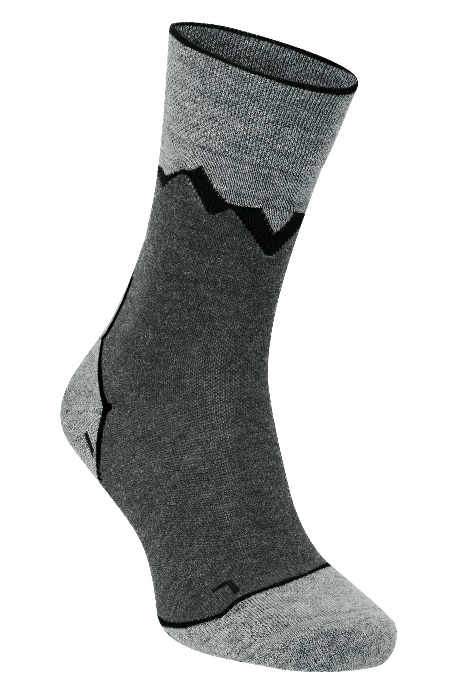 6er-Pack Premium Alpaka WANDERSOCKEN-anthrazit/grau