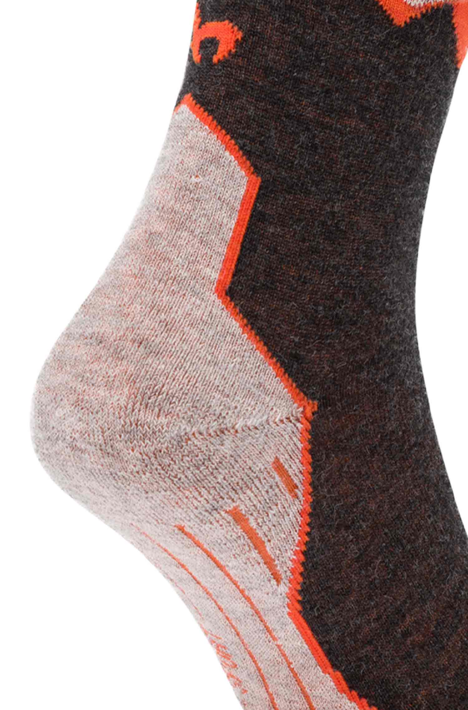 6er-Pack Premium Alpaka WANDERSOCKEN-sand/orange