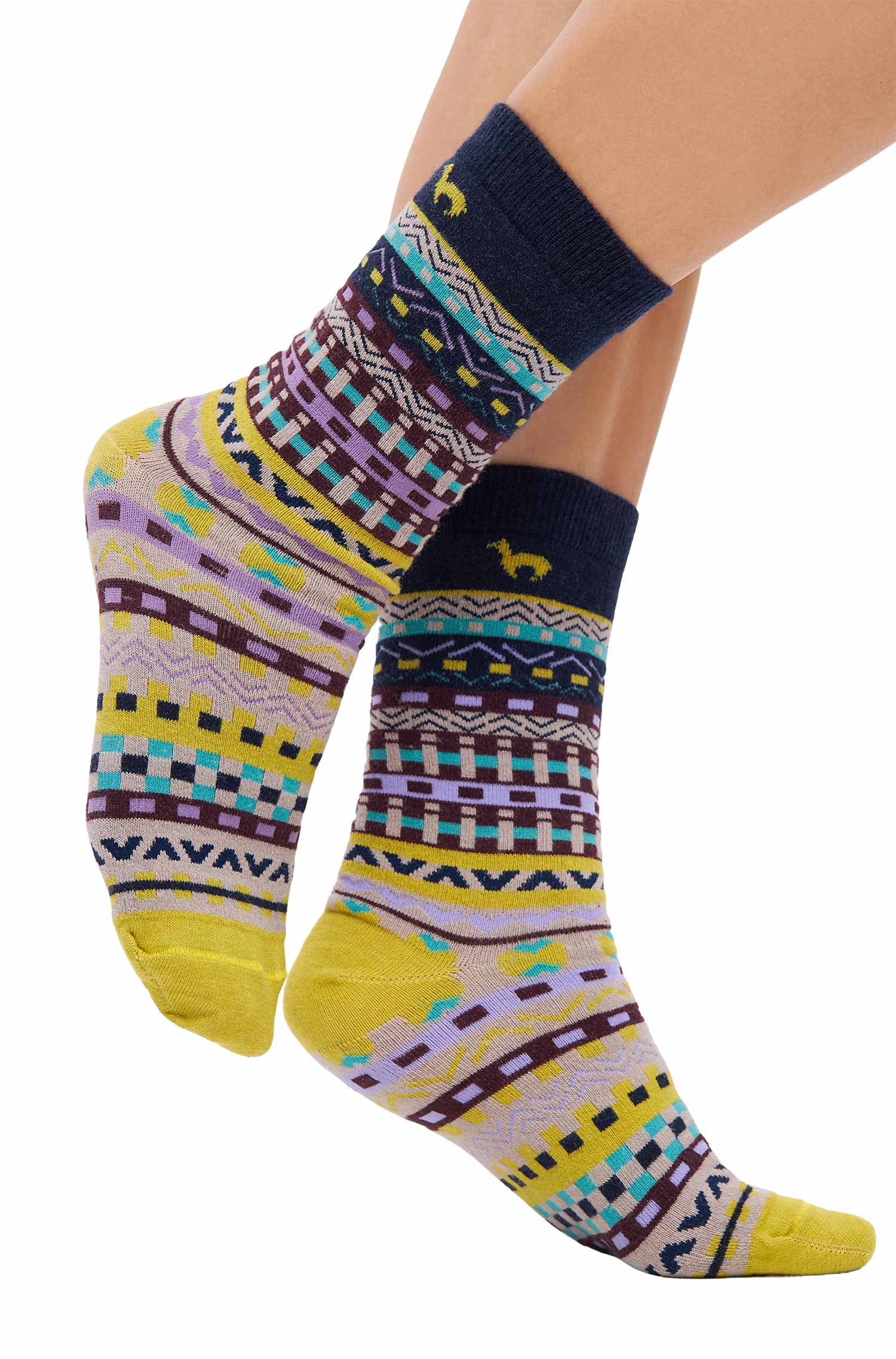 Premium Alpaka Socken DILAYA aus Baby-Alpaka-Baumwoll-Mix-dilaya