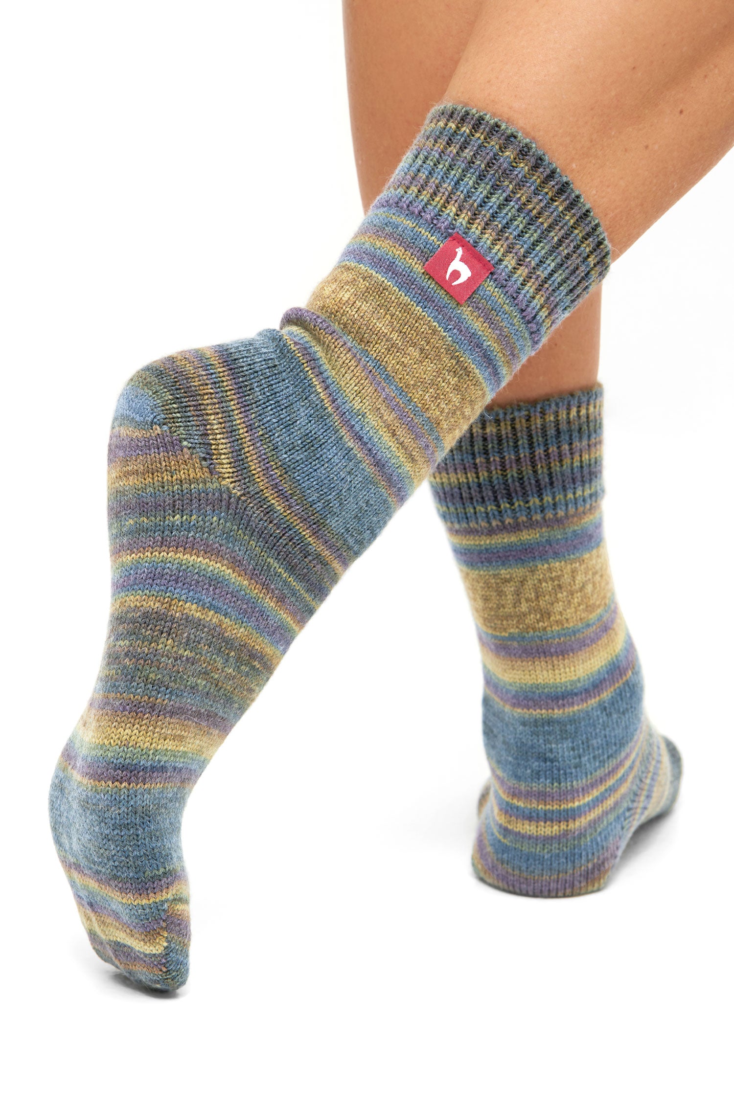 Alpaka Kuschel-Socken HARMONY - 6er Pack aus Alpaka-Wolle-Mix-lavendel