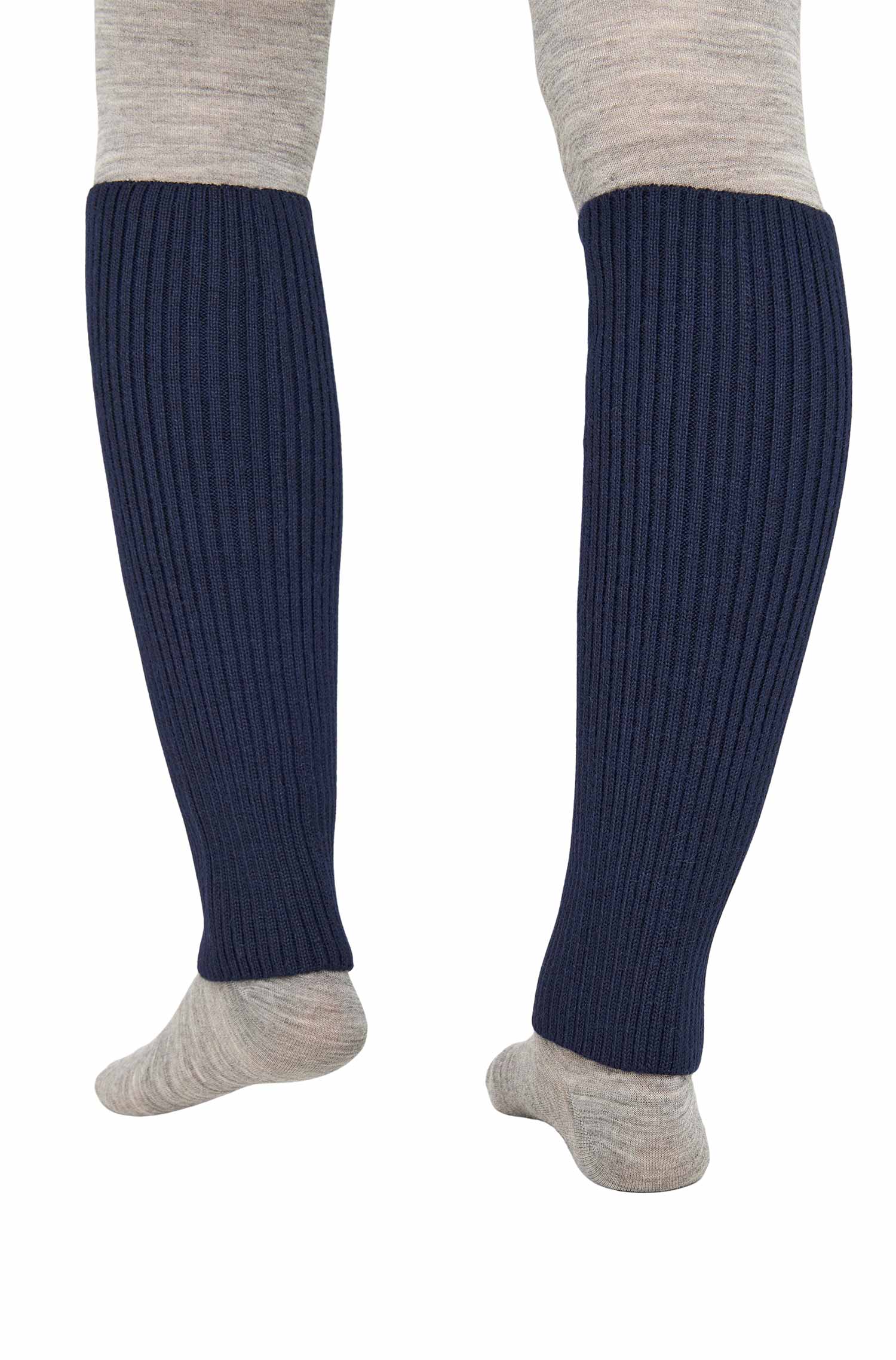 Alpaka Beinstulpen RIPP kurz aus 100% Baby Alpaka-dark navy
