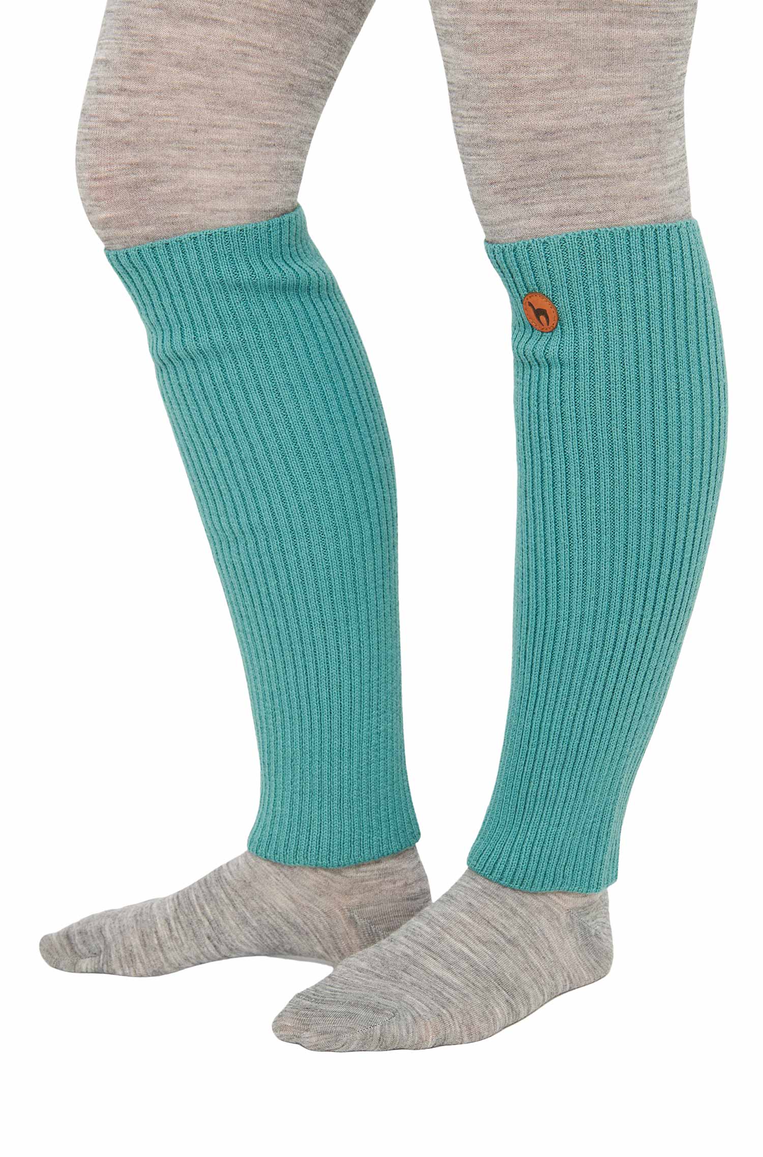 Alpaka Beinstulpen RIPP kurz aus 100% Baby Alpaka-mint
