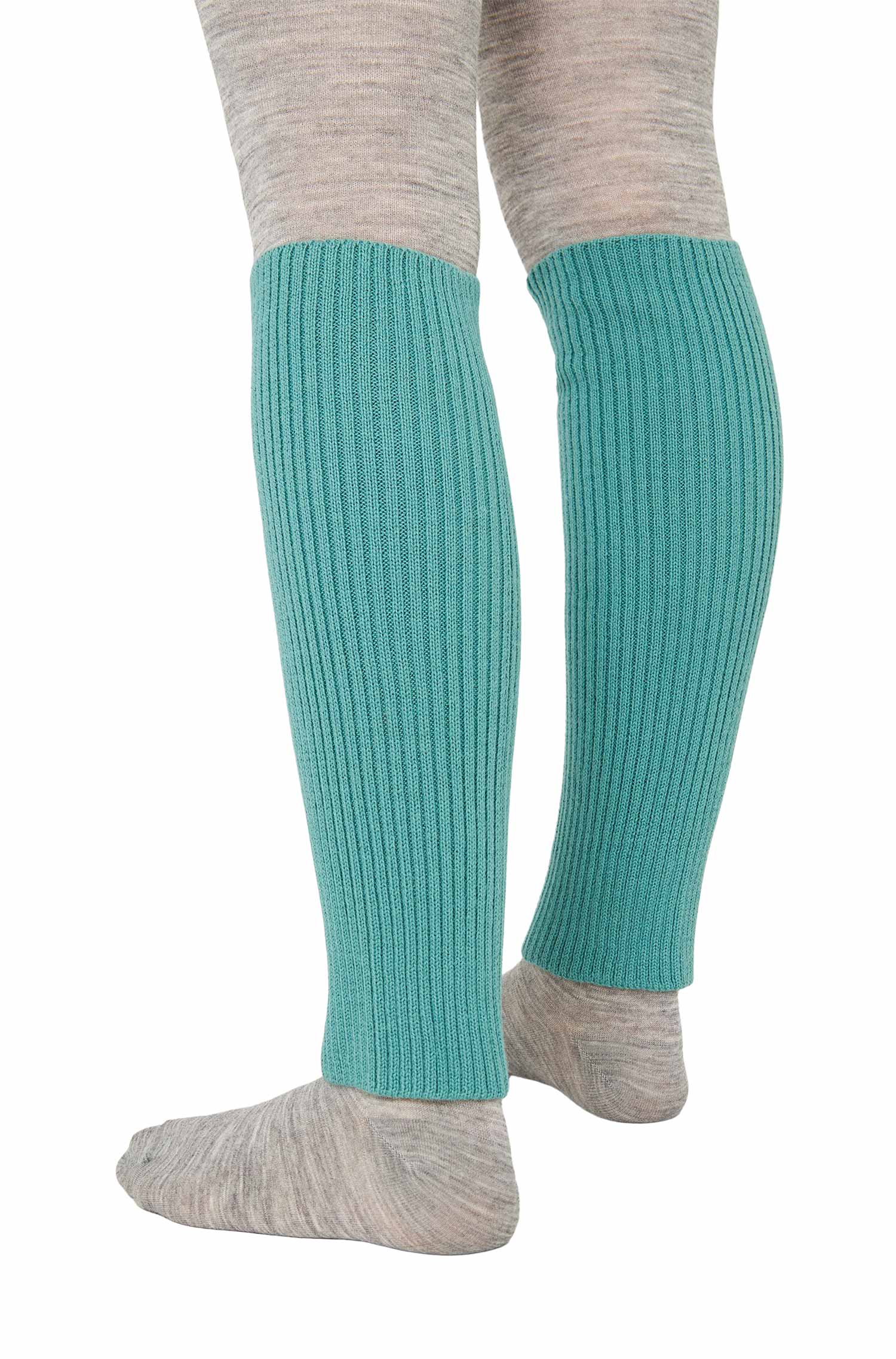 Alpaka Beinstulpen RIPP kurz aus 100% Baby Alpaka-mint