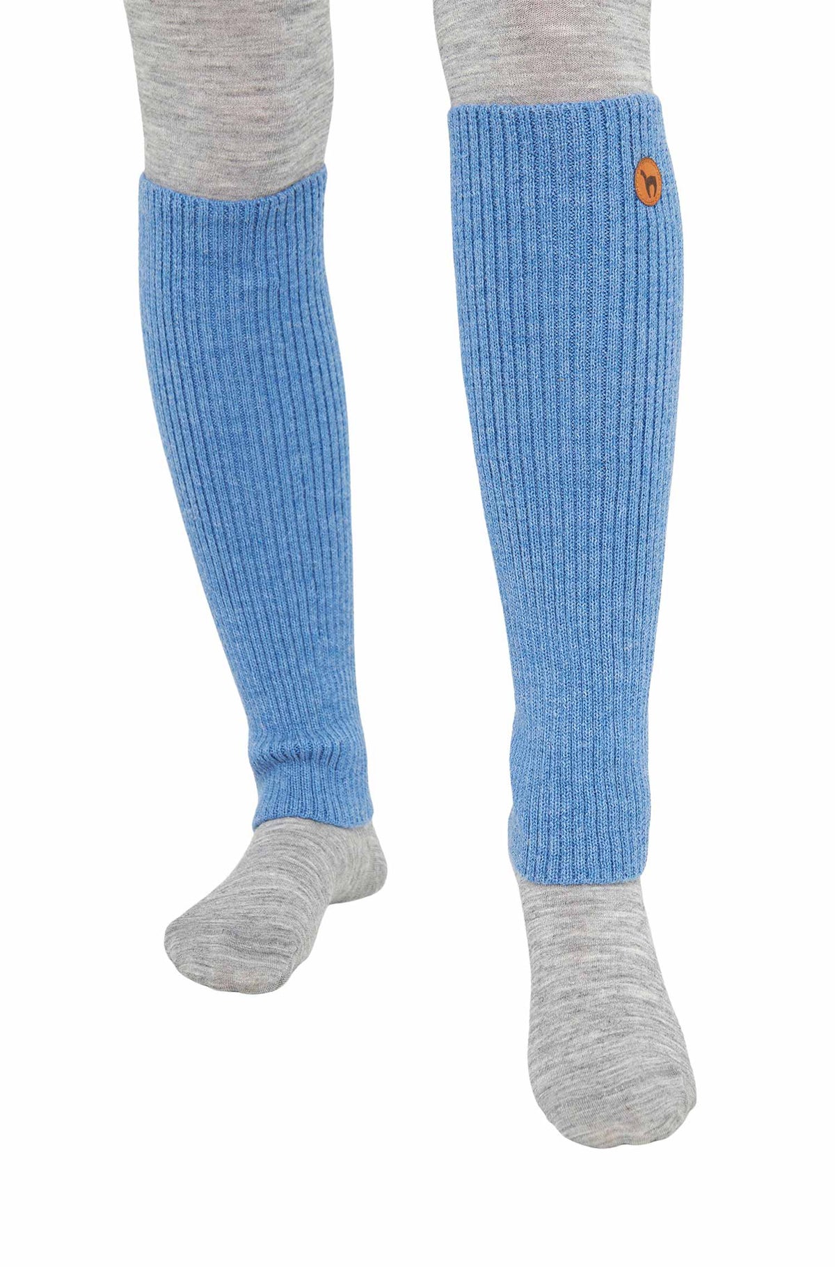 Alpaka Beinstulpen RIPP-sky blue