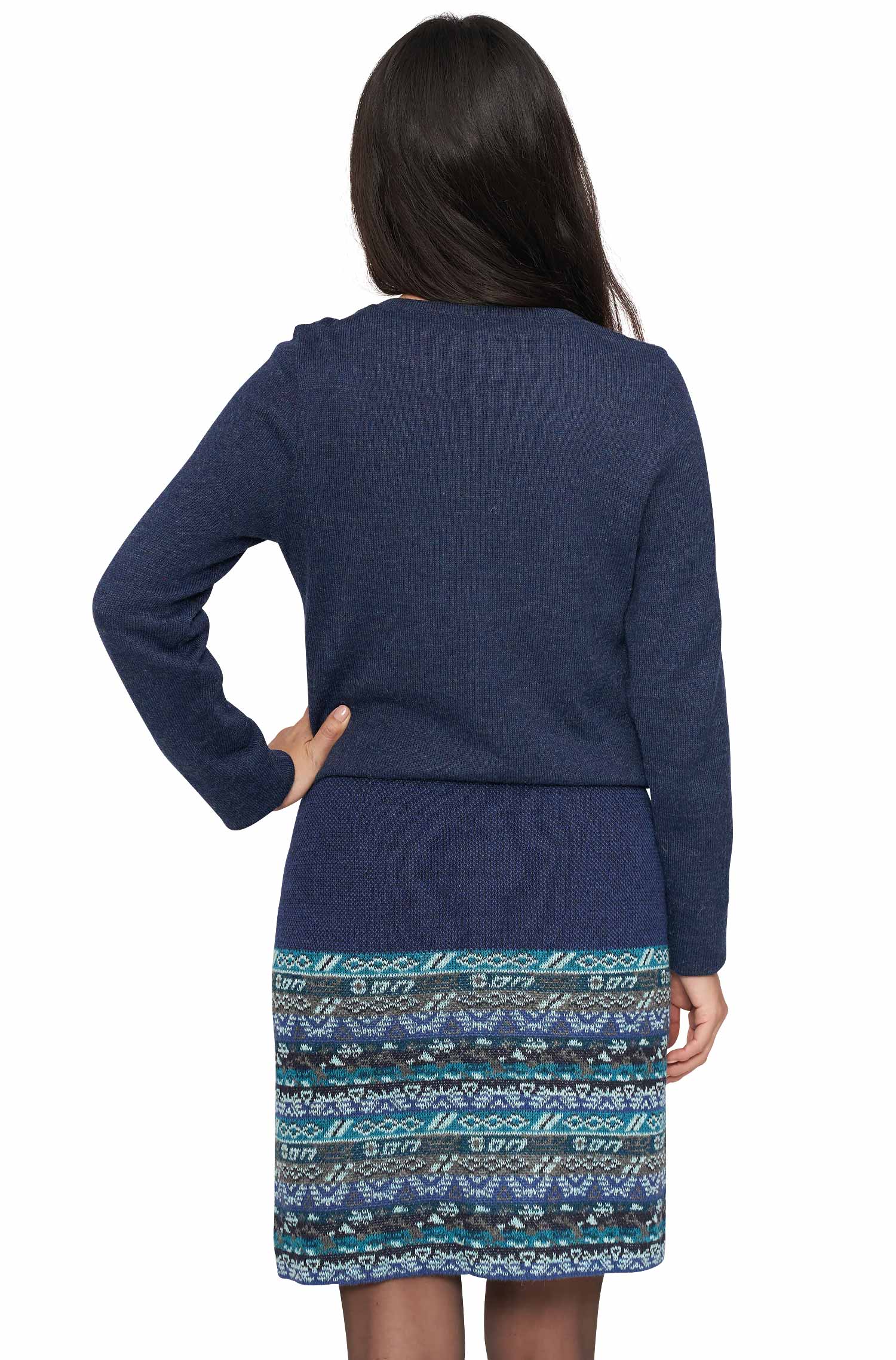 Rock TAMIA aus aus 100% Baby Alpaka-aqua