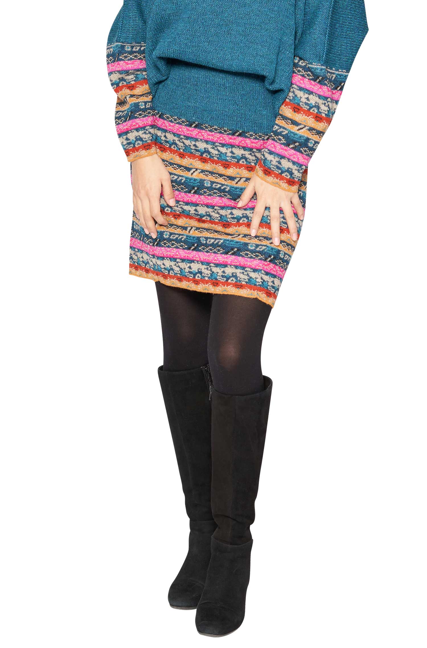 Rock TAMIA aus aus 100% Baby Alpaka-sunrise