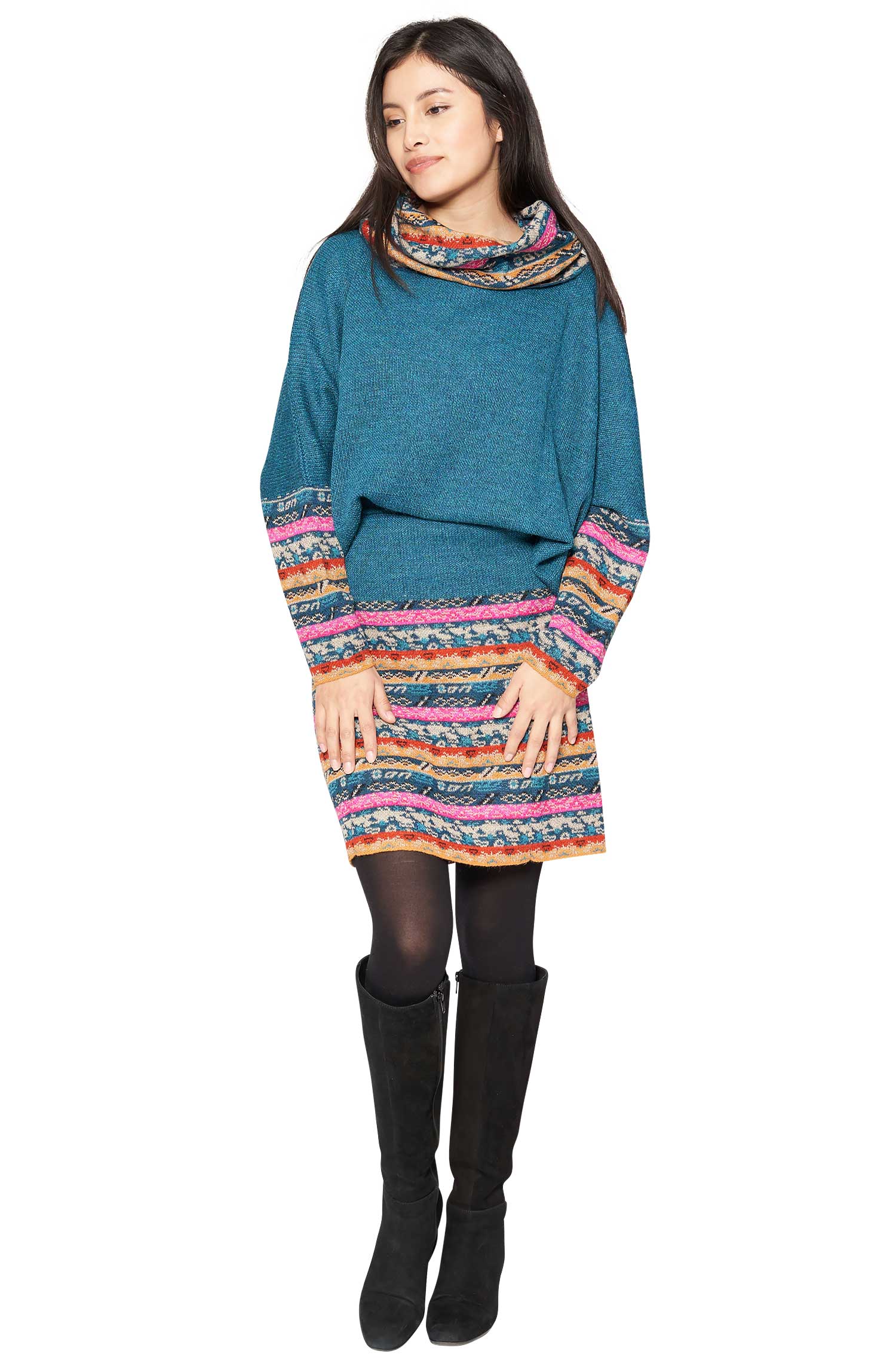 Rock TAMIA aus aus 100% Baby Alpaka-sunrise