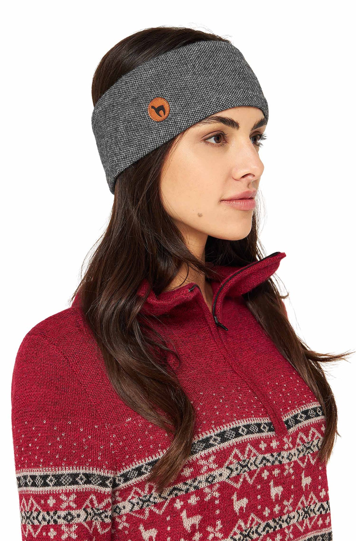 Alpaka Stirnband ALPACA SPORT-anthrazit