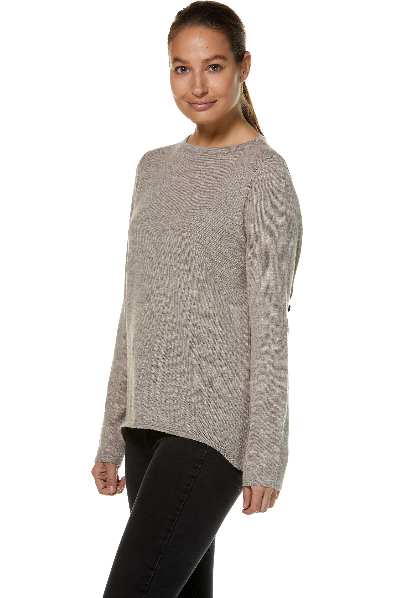 Alpaka Pullover BASIC aus 100% Baby Alpaka-sand
