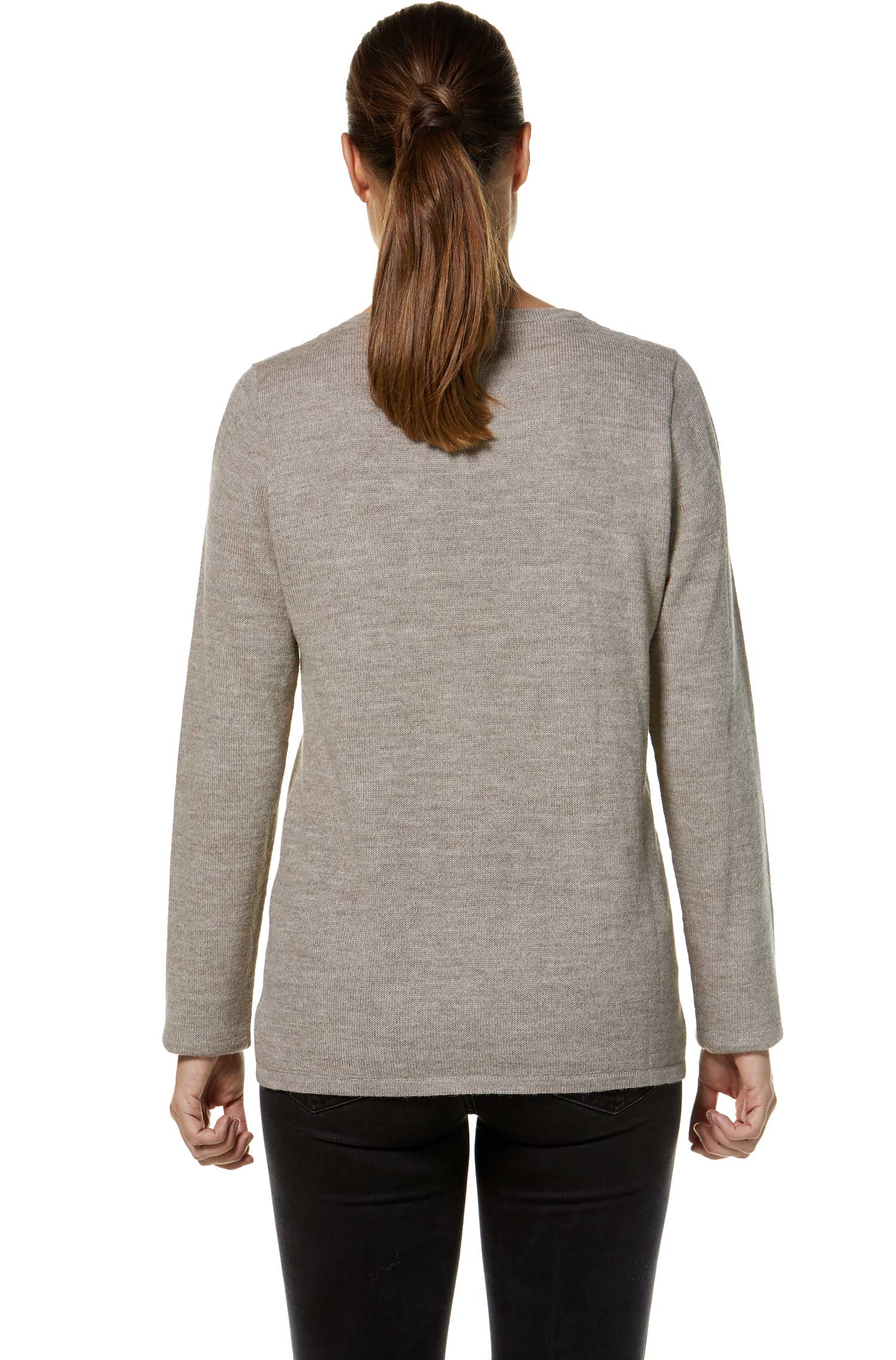 Alpaka Pullover BASIC aus 100% Baby Alpaka-sand