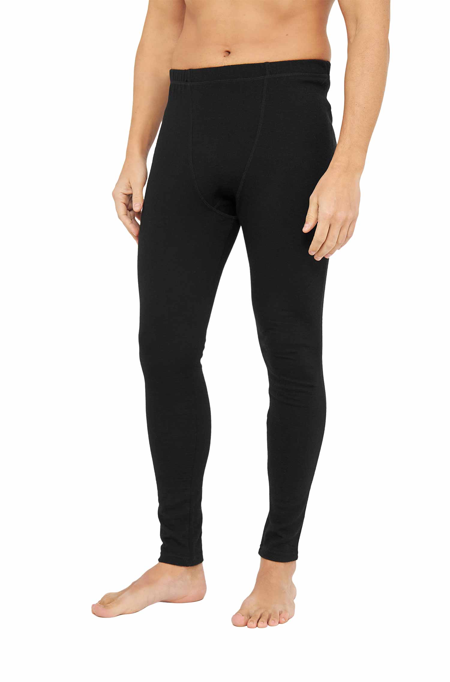 Alpaka THERMO Hose für Herren aus Royal Alpaka-schwarz