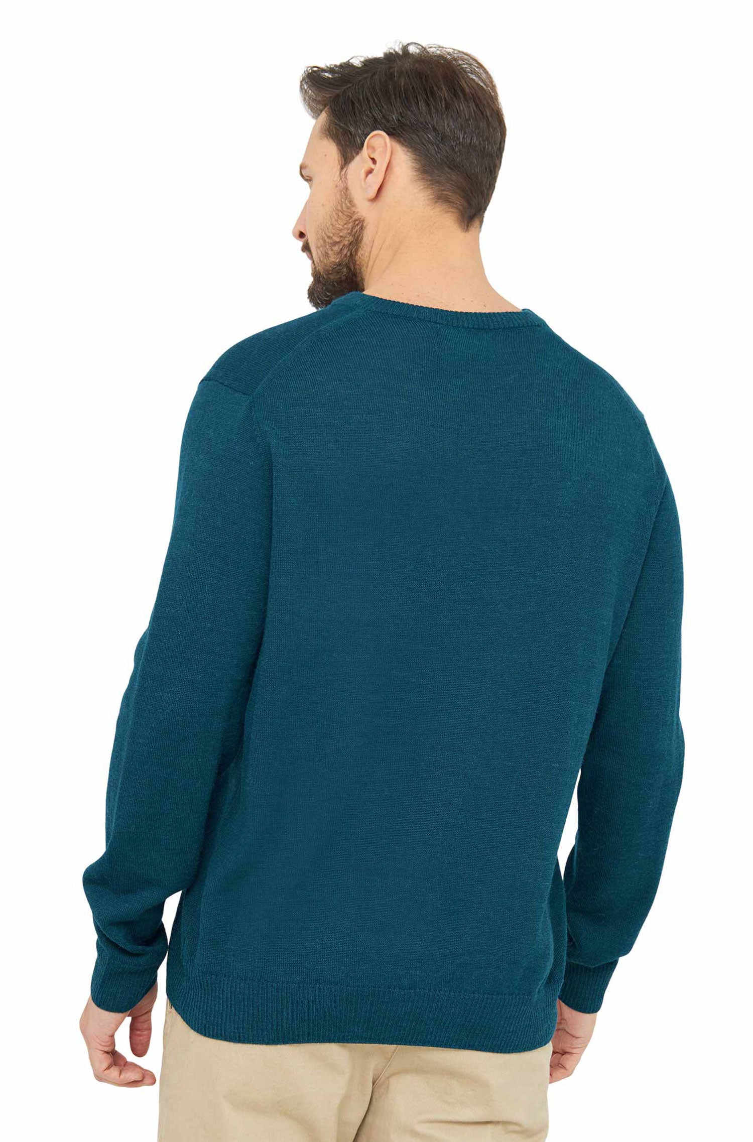 Alpaka Pullover BASIC aus 100% Baby Alpaka-ocean