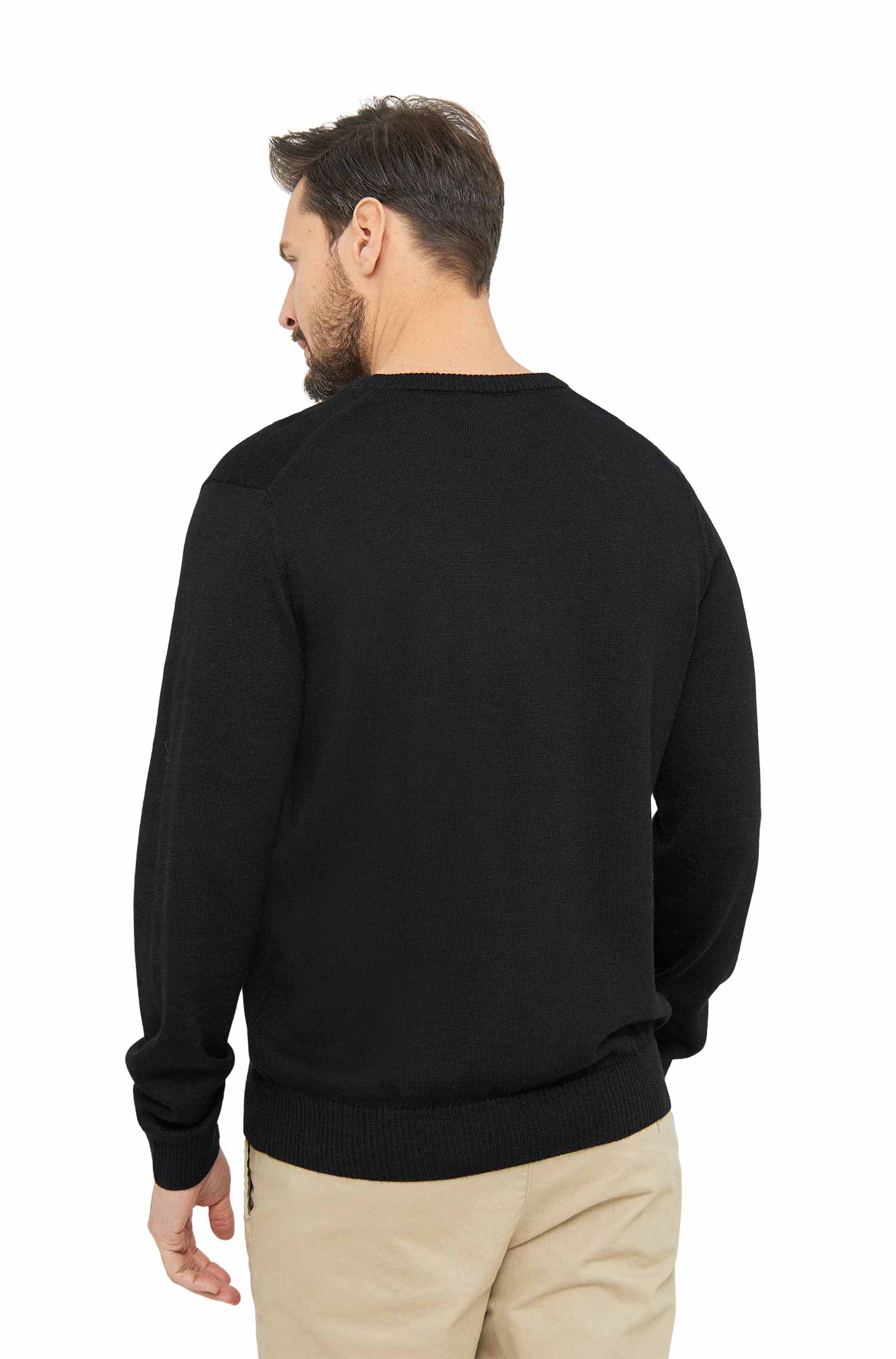 Alpaka Pullover BASIC aus 100% Baby Alpaka-schwarz