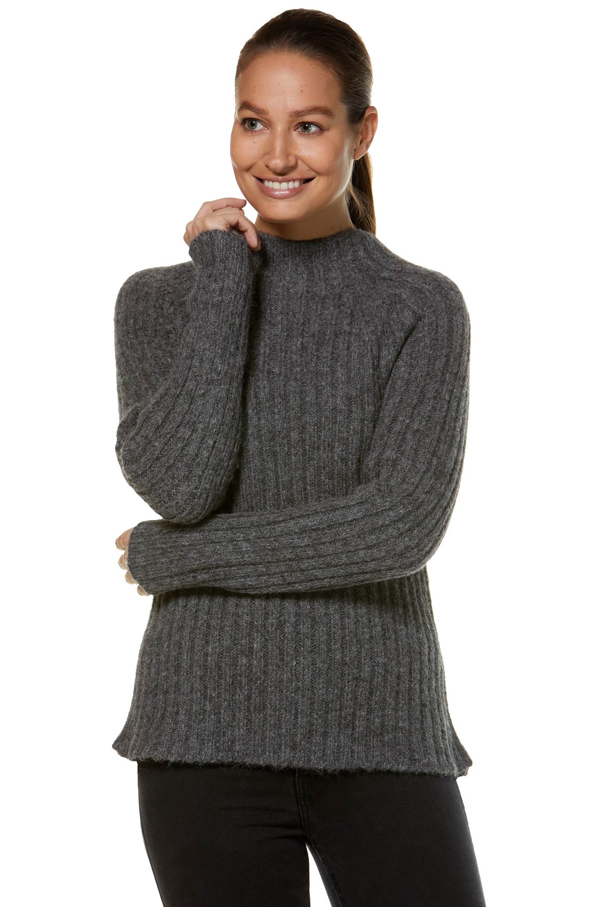 Alpaka Pullover DOLCE-grau