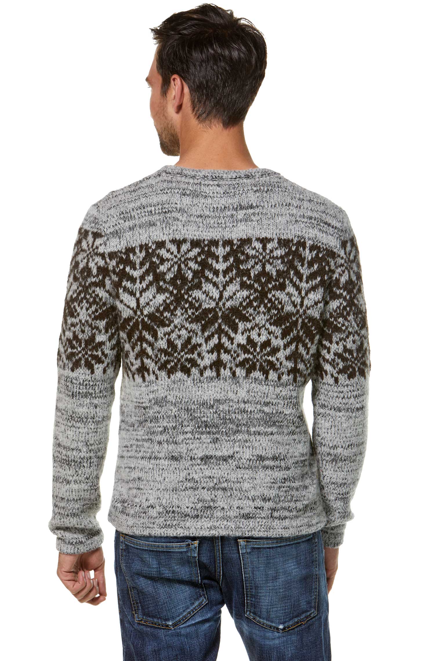 Alpaka Pullover NATURA aus 100% Alpaka-hellgrau