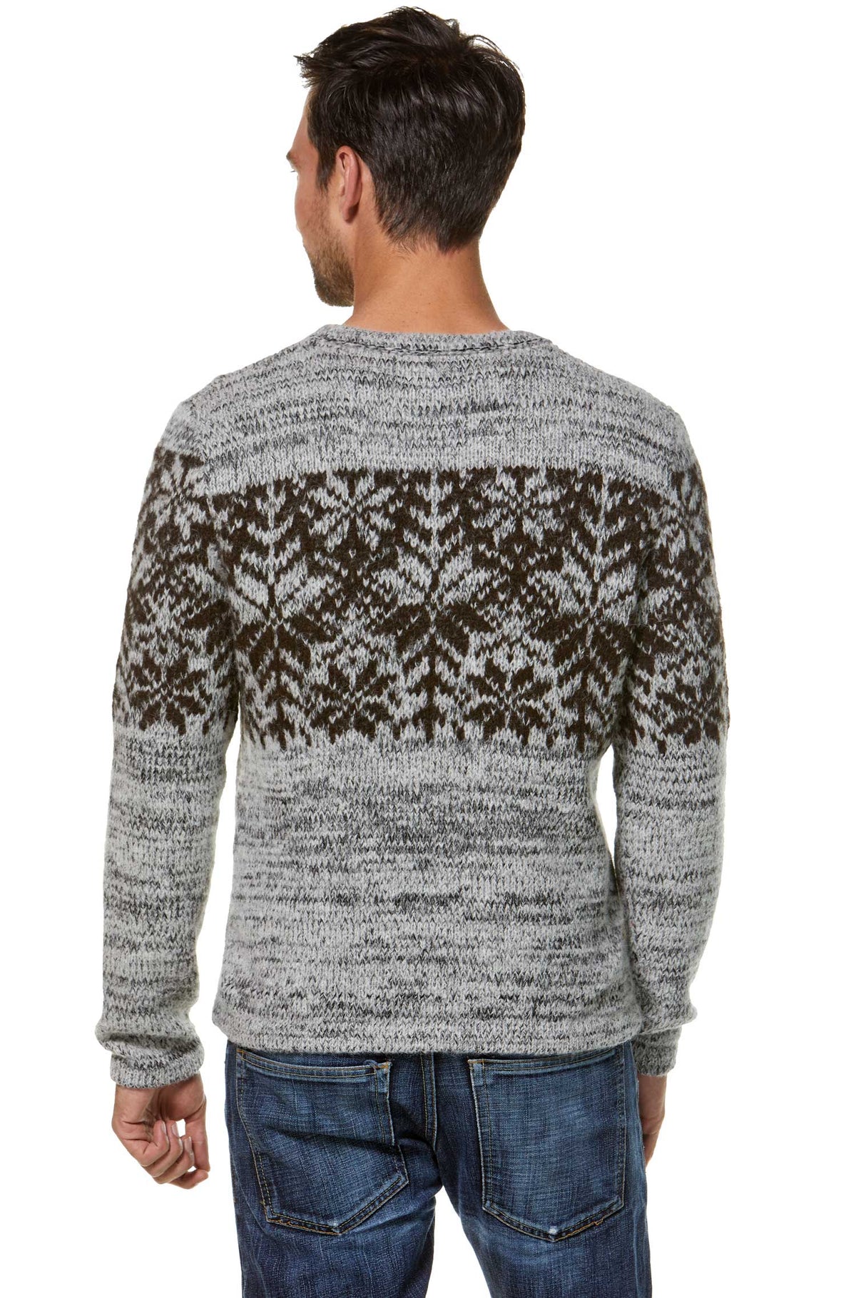 Alpaka Pullover NATURA aus 100% Alpaka-hellgrau