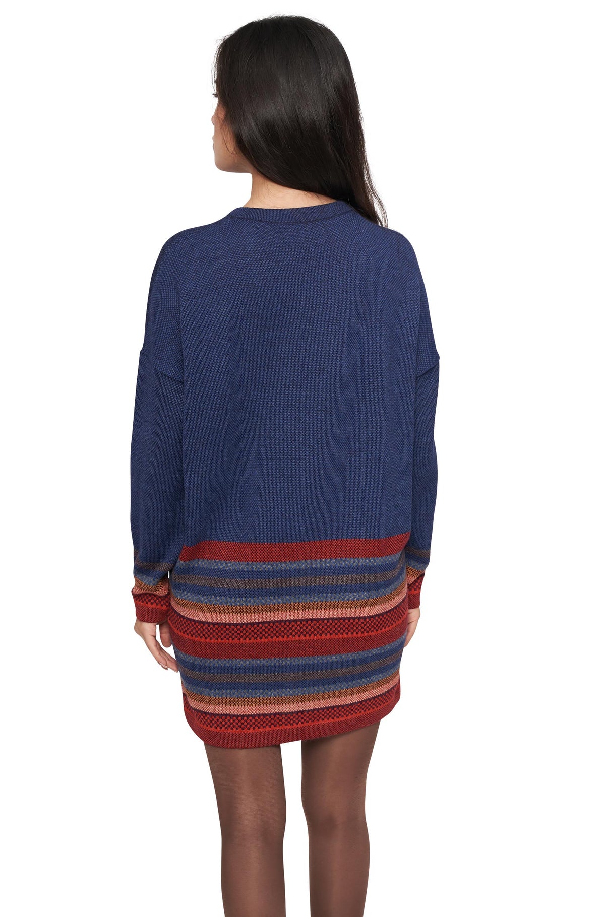 Alpaka Longpullover KYARA-rusty blue